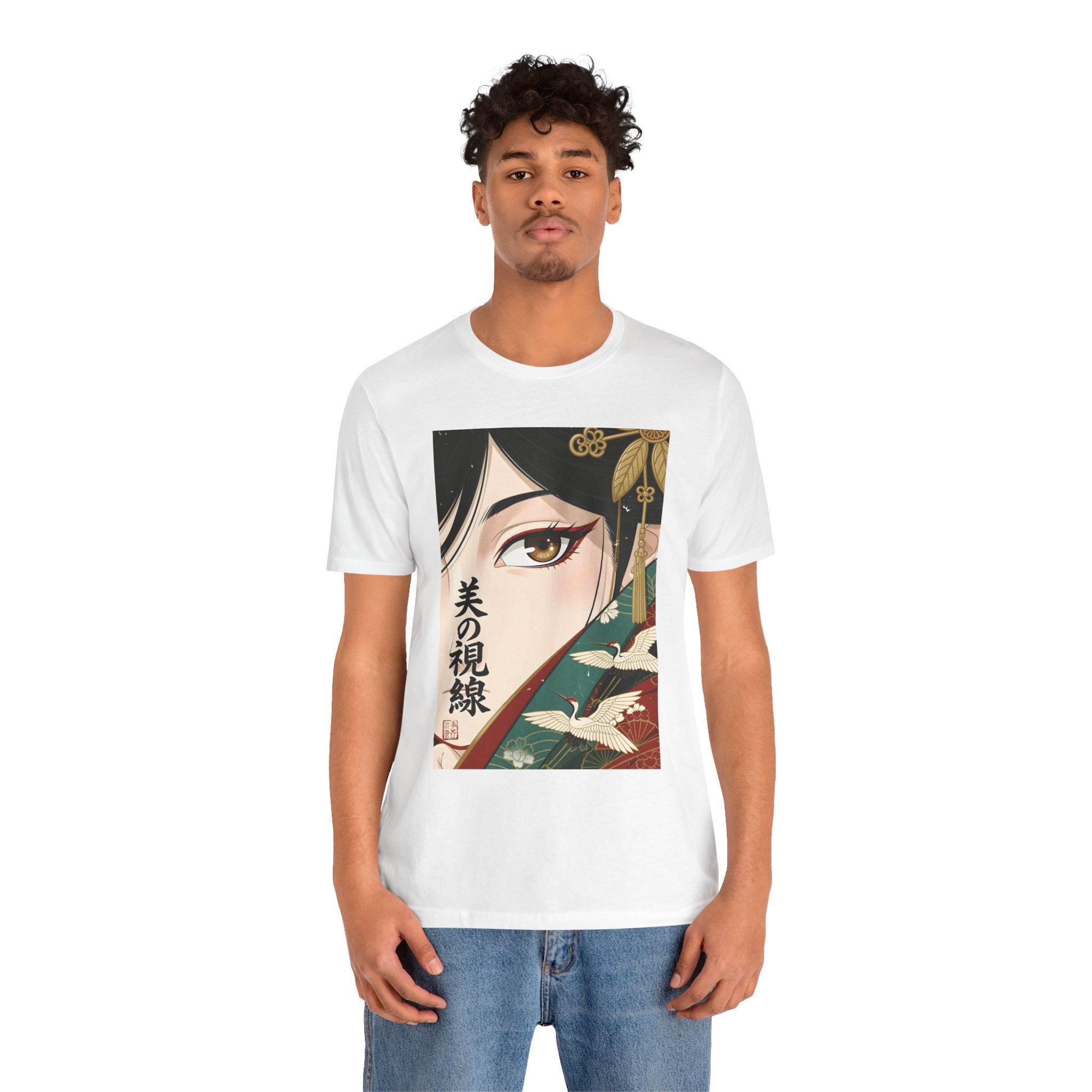 Japanese Anime Eye Tee — 美の視線 (Gaze of Beauty) Graphic T-Shirt