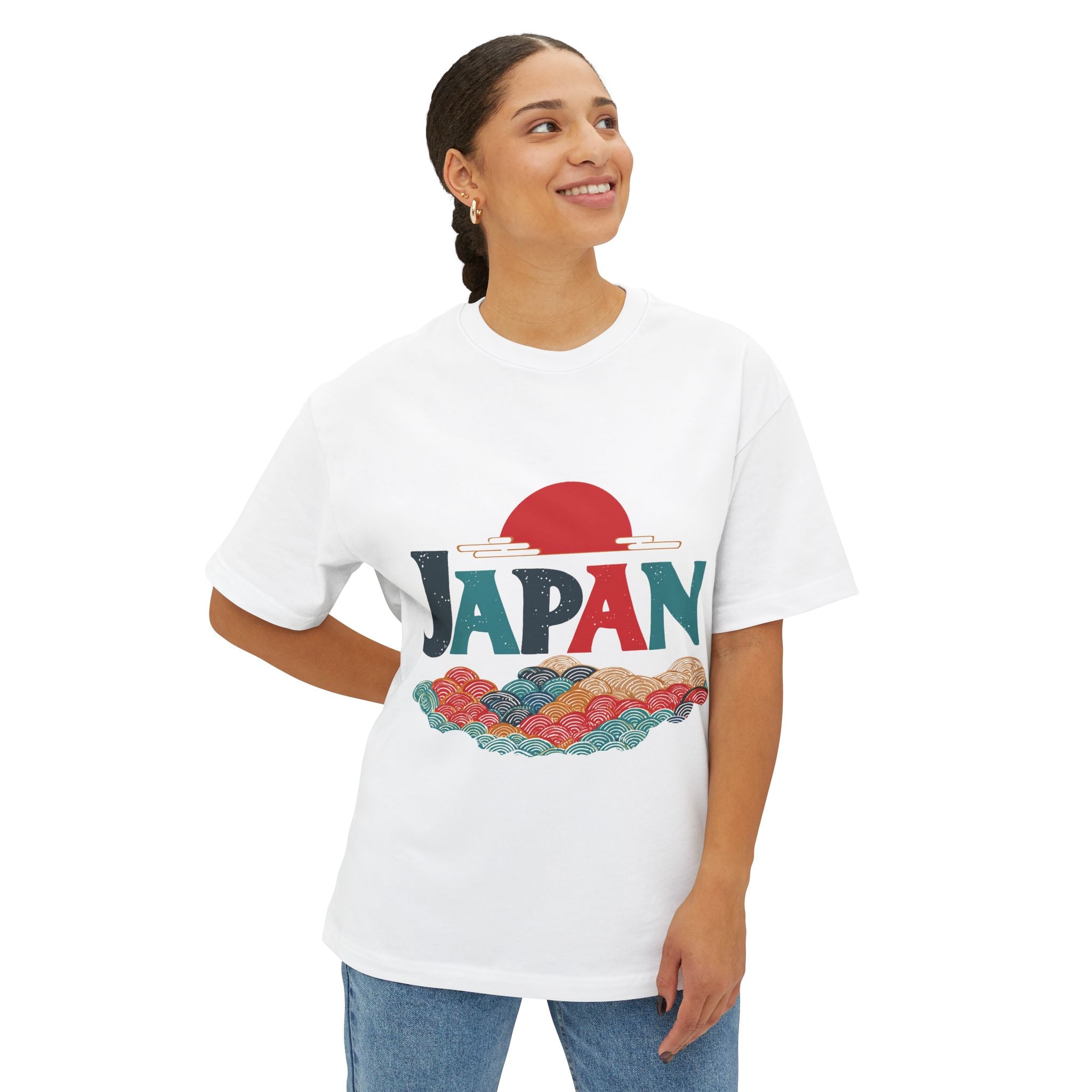 Copy of Japanese Wave Art Unisex Oversized Boxy Tee, Casual Streetwear, Vintage Graphic Tee, Summer Outfit, Gift for Art Lovers