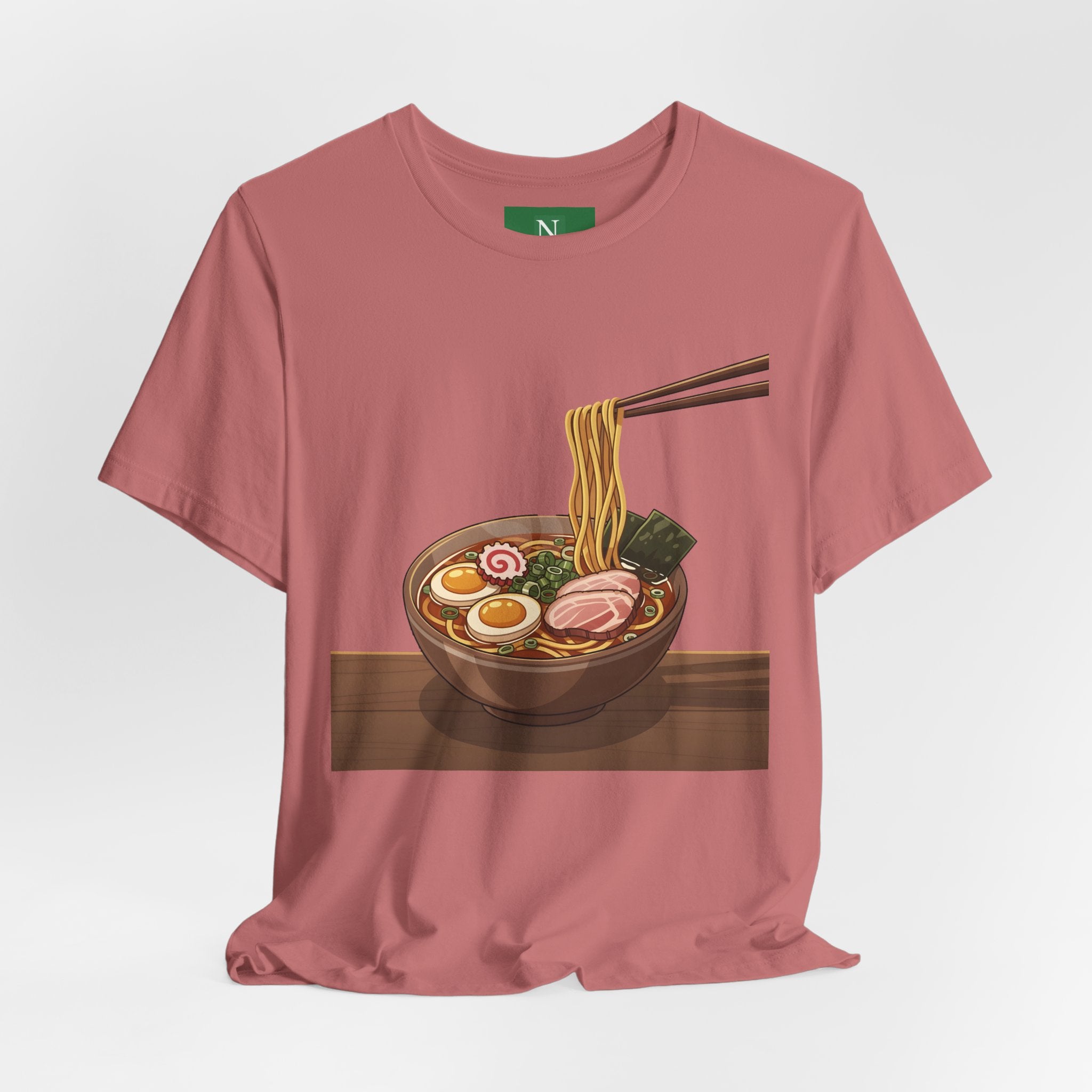 Ramen Bowl Graphic Tee – Chopsticks & Noodles Japanese Food T-Shirt