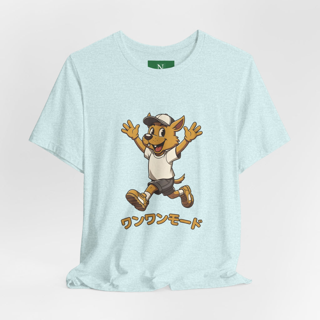 Happy Corgi Character Tee — ワンワンモード (Dog Mode) Cute Cartoon Shirt