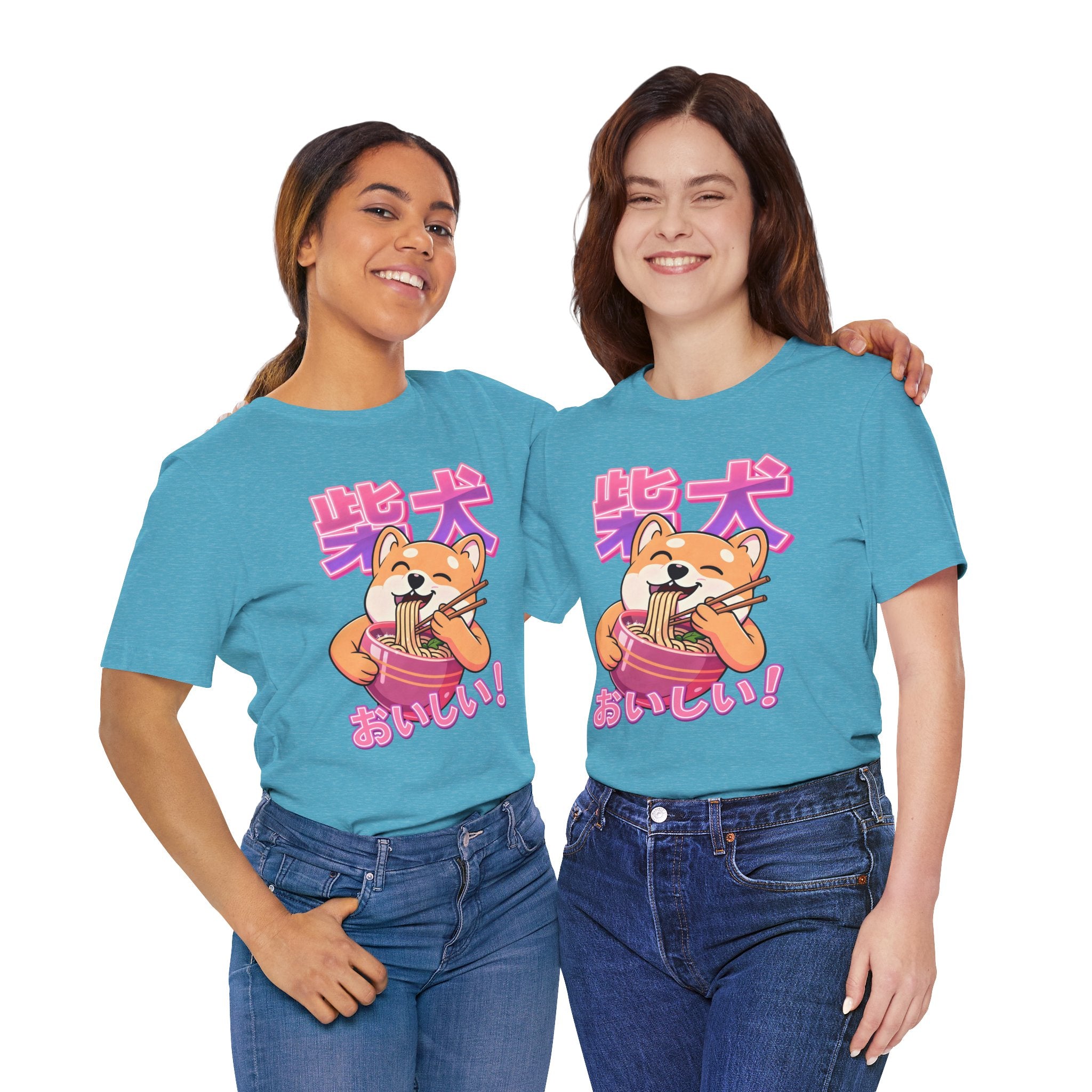 Shiba Inu Ramen Tee — おいしい! Cute Japanese Dog Noodle T-Shirt