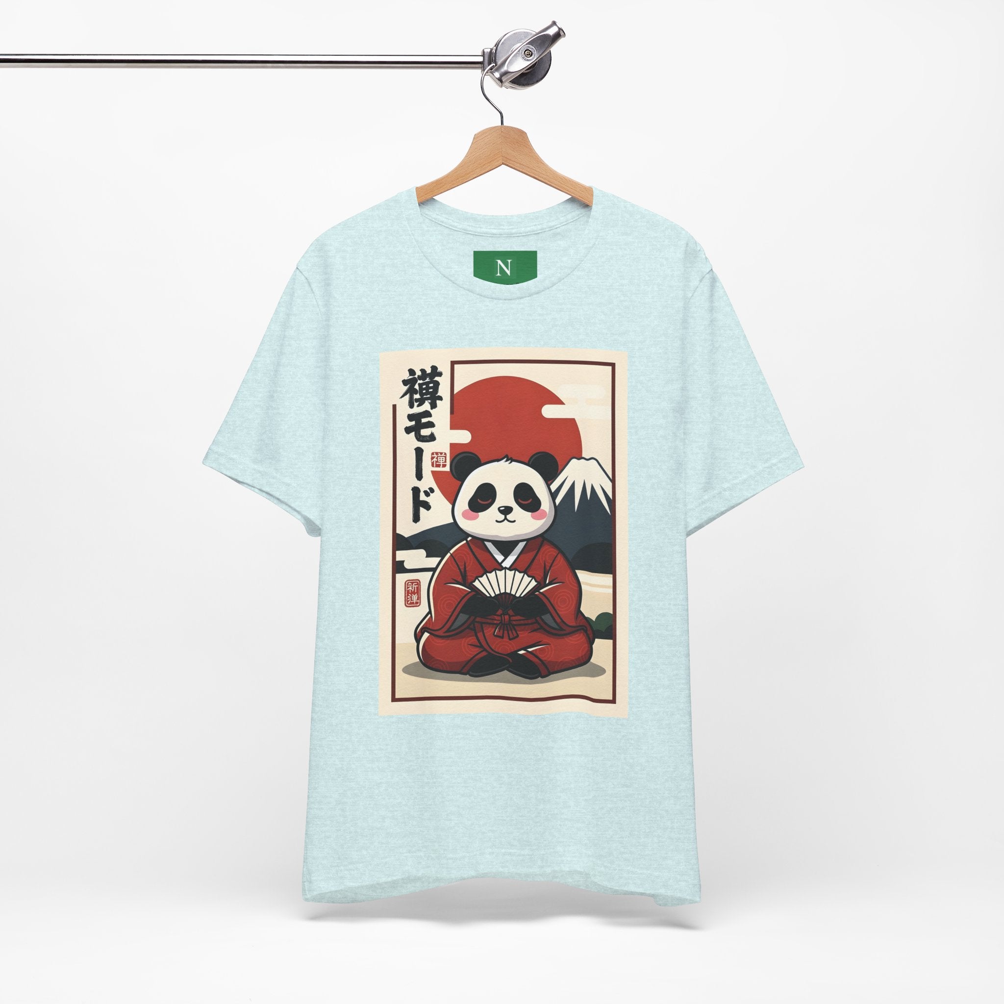 Panda Samurai Tee — Cute Japanese Ukiyo-e Style Graphic T-Shirt