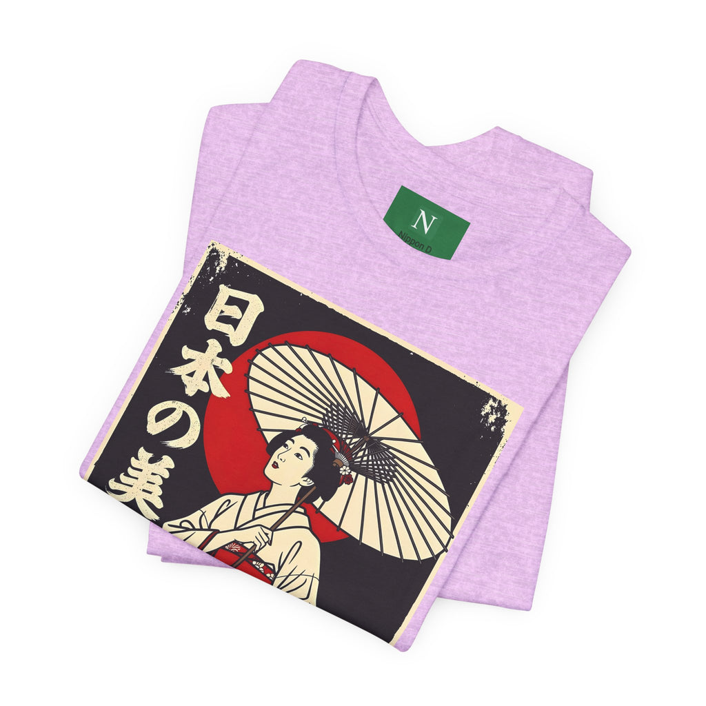 Geisha Umbrella T‑Shirt — Japanese Beauty Vintage Ukiyo-e Tee
