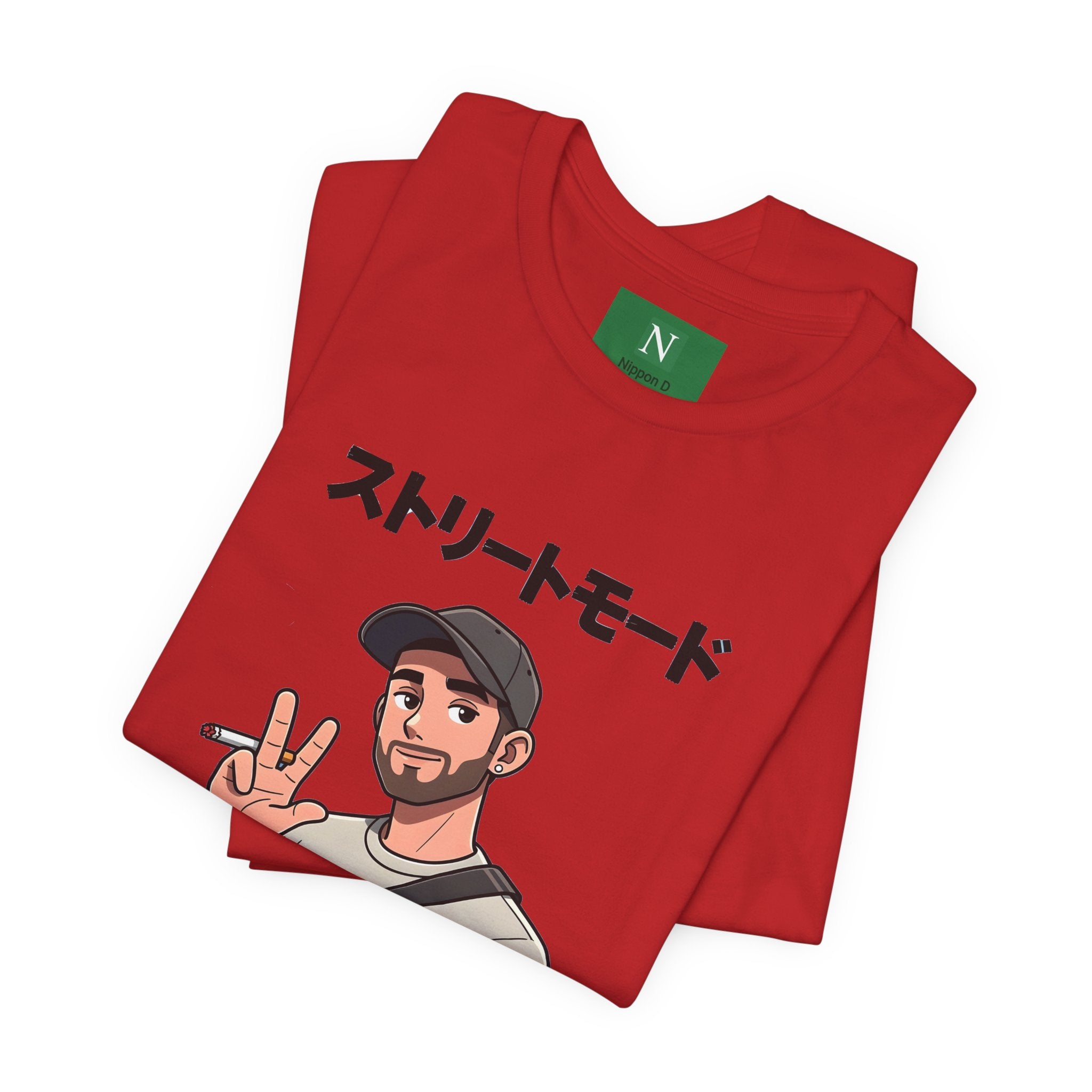 Street Mode Graphic Tee — Japanese Text Casual Urban T-Shirt