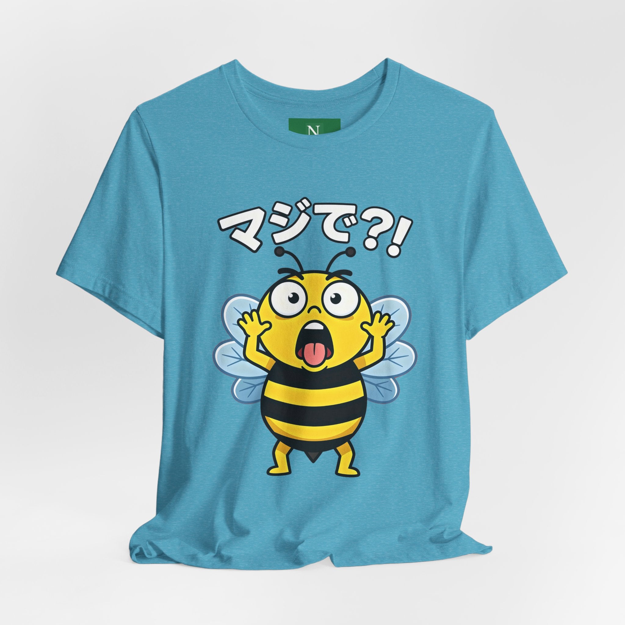 Surprised Bee Tee – マジで?! Cute Japanese Cartoon Graphic T-Shirt