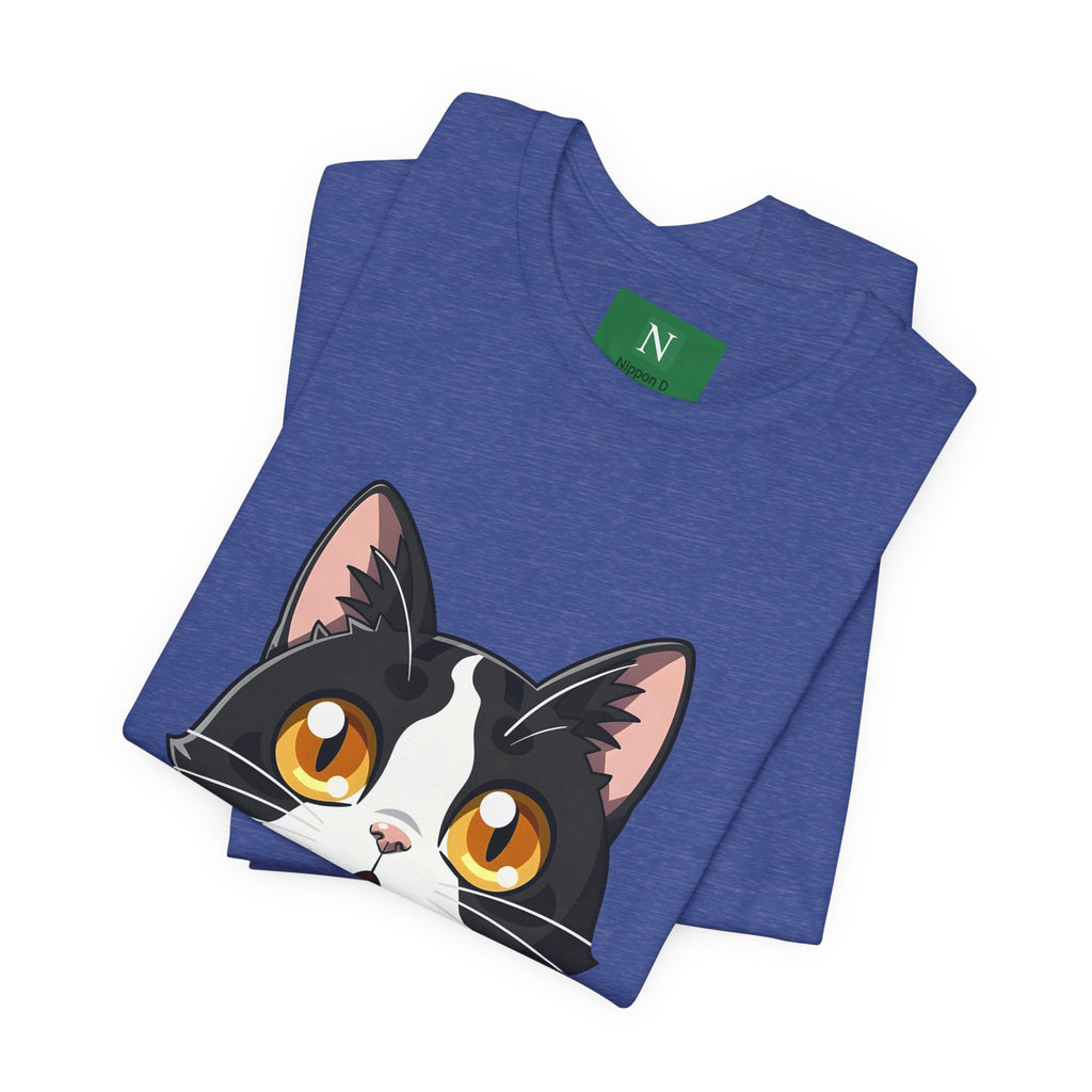 Cat Shock Face Graphic Tee — マジで?! Cute Anime Cat T-Shirt