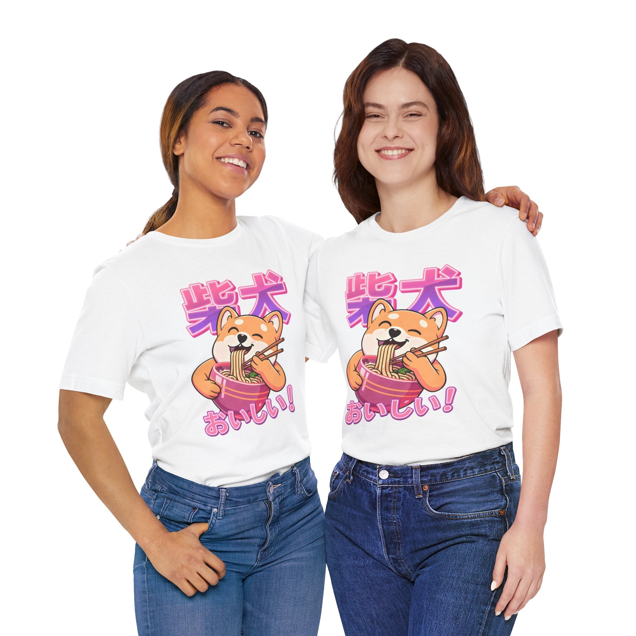 Shiba Inu Ramen Tee — おいしい! Cute Japanese Dog Noodle T-Shirt