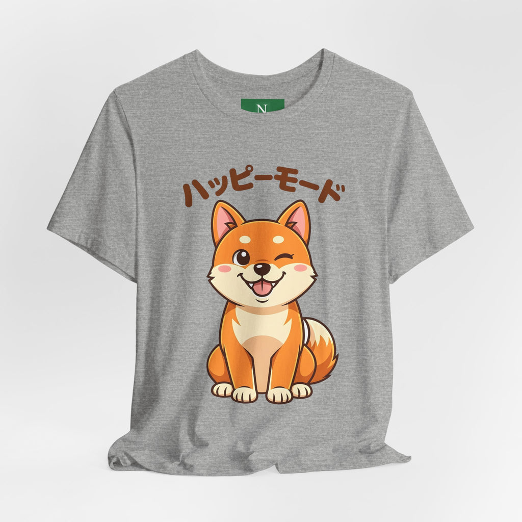 Happy Mode Shiba Inu T‑Shirt — Cute Japanese Kawaii Dog Tee