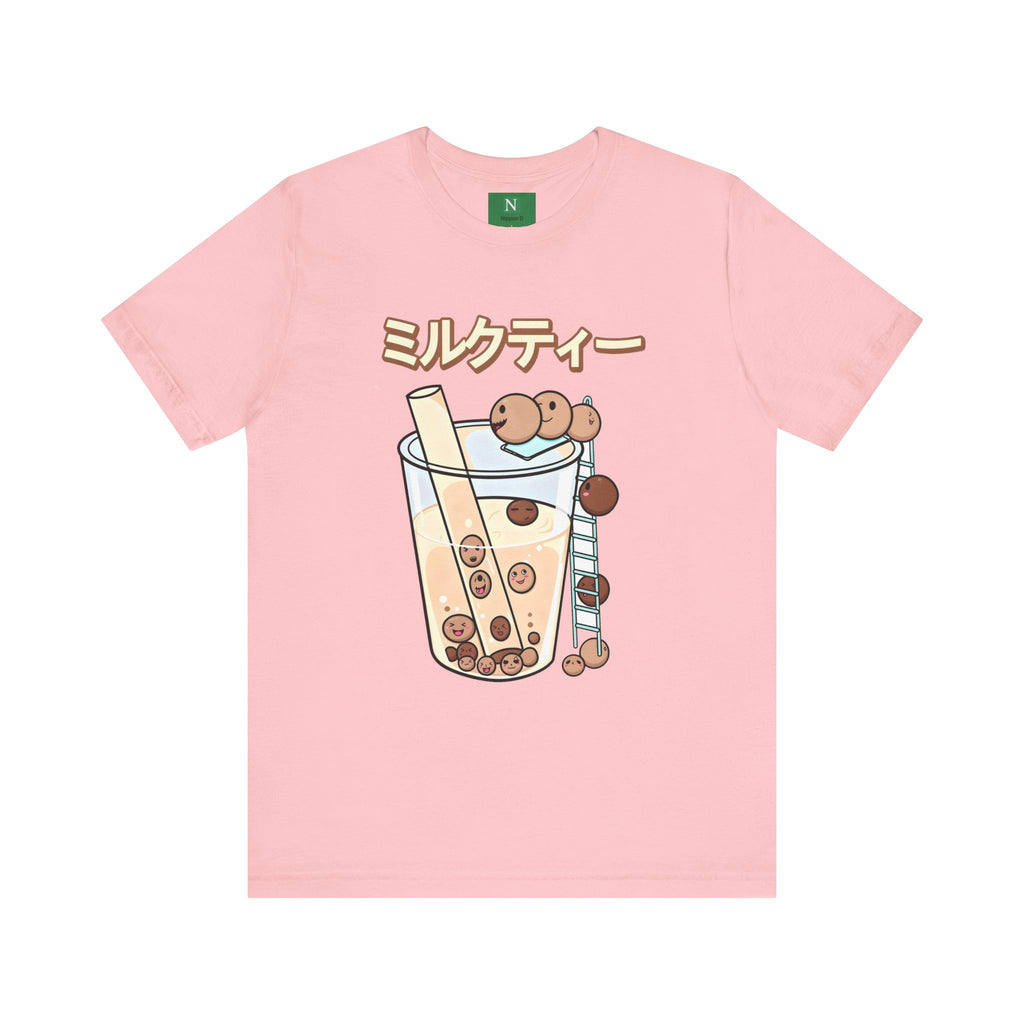 Boba Milk Tea T‑Shirt – ミルクティー Bubble Tea Graphic Tee