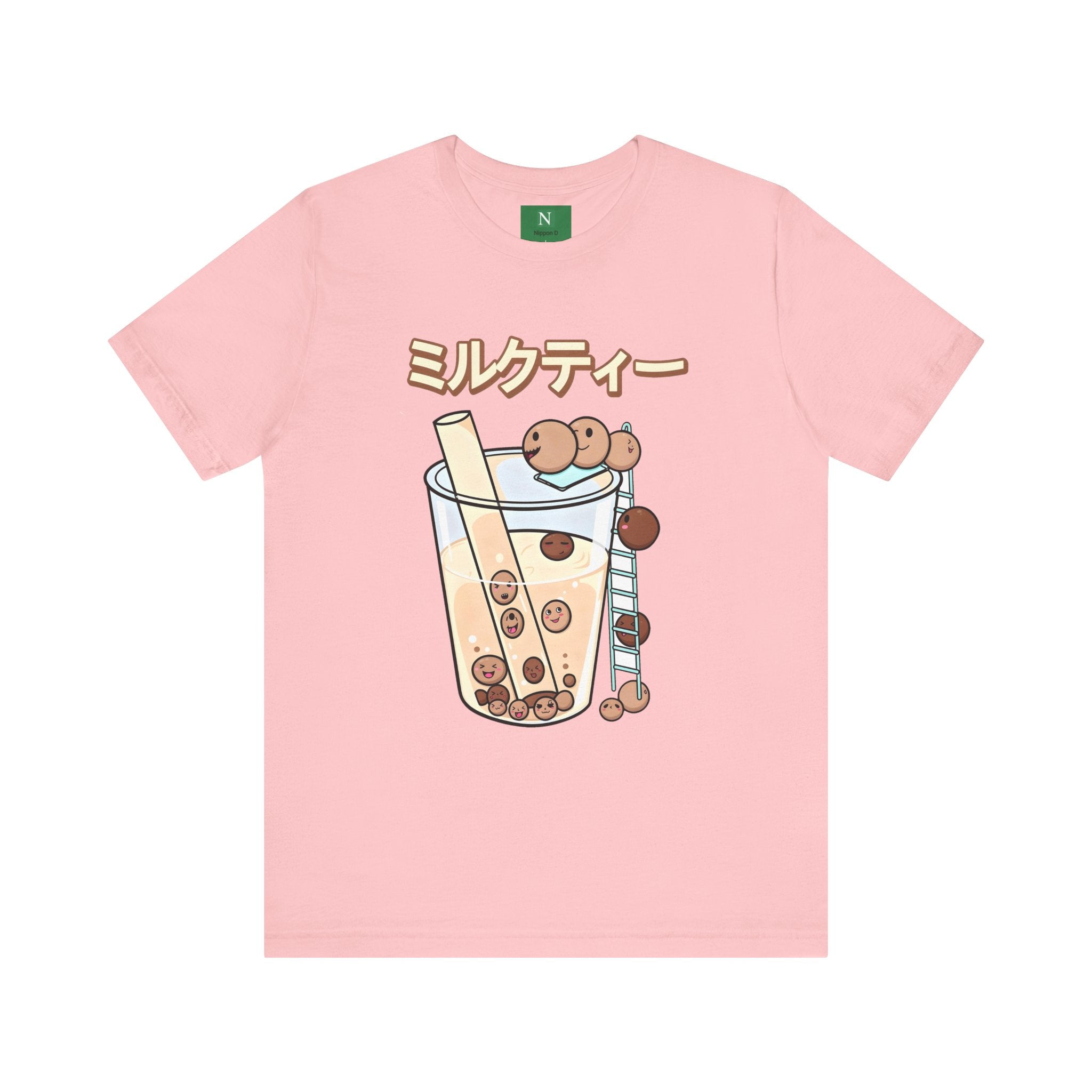 Boba Milk Tea T‑Shirt – ミルクティー Bubble Tea Graphic Tee
