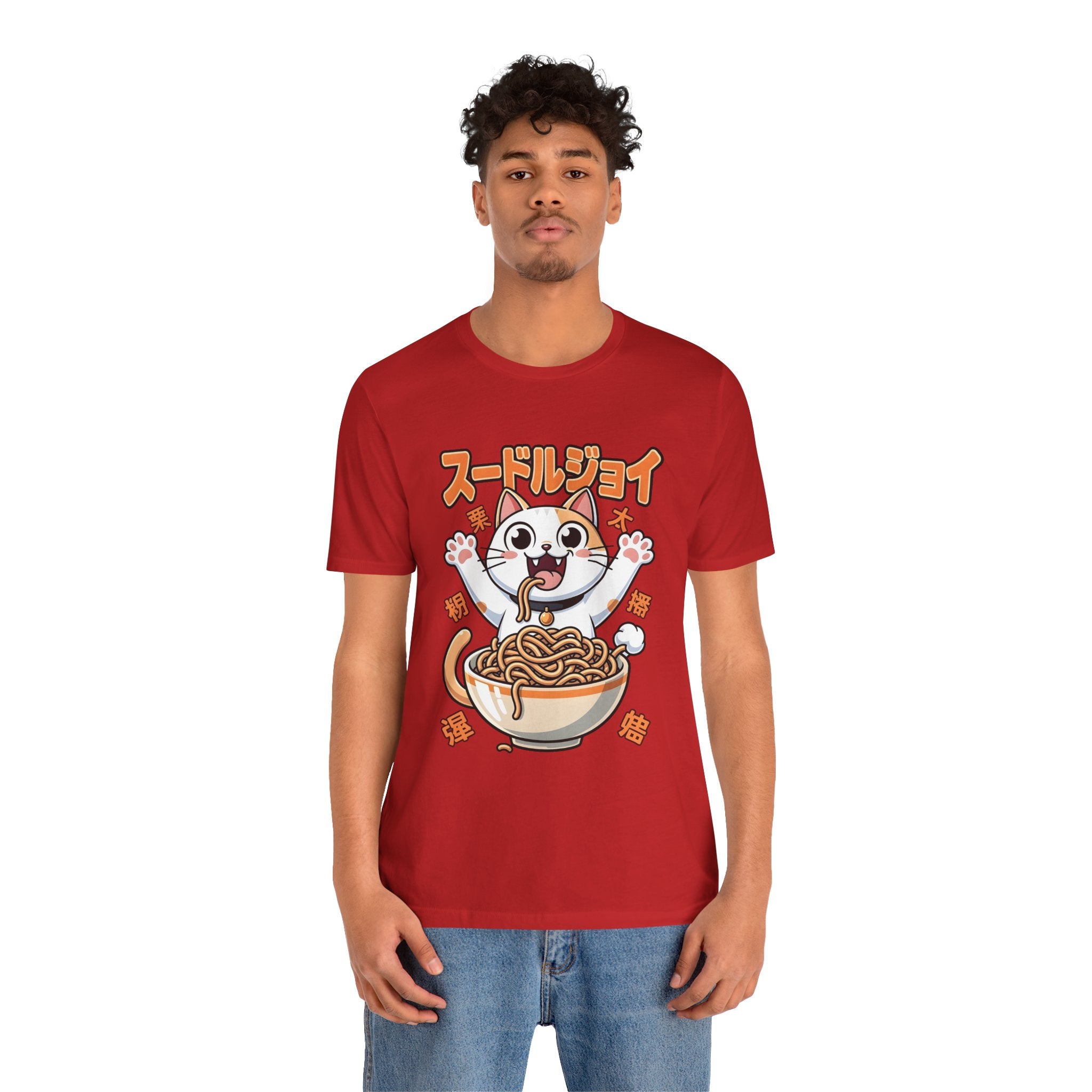 Ramen Cat Tee — Cute Japanese Noodle Graphic T-Shirt