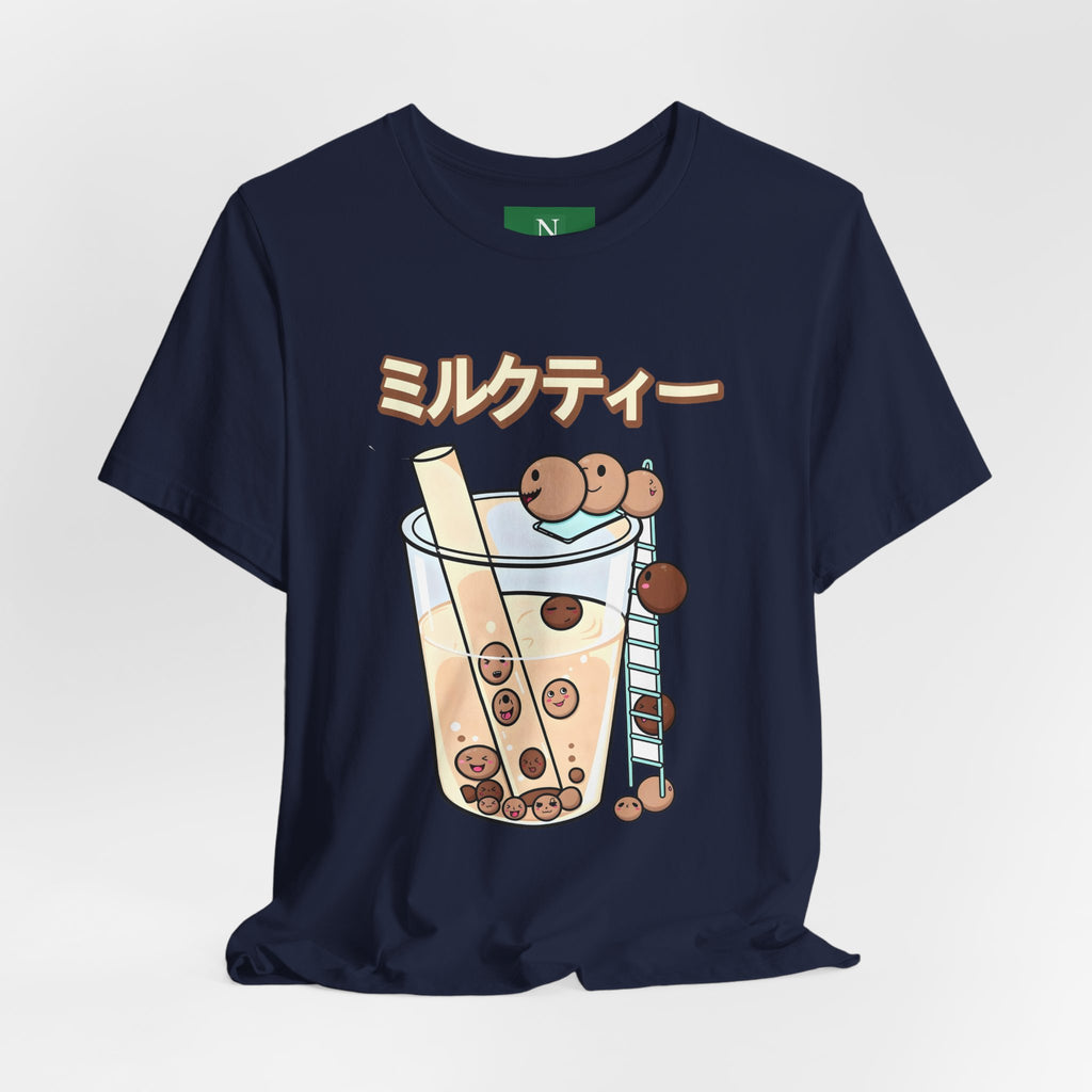 Boba Milk Tea T‑Shirt – ミルクティー Bubble Tea Graphic Tee