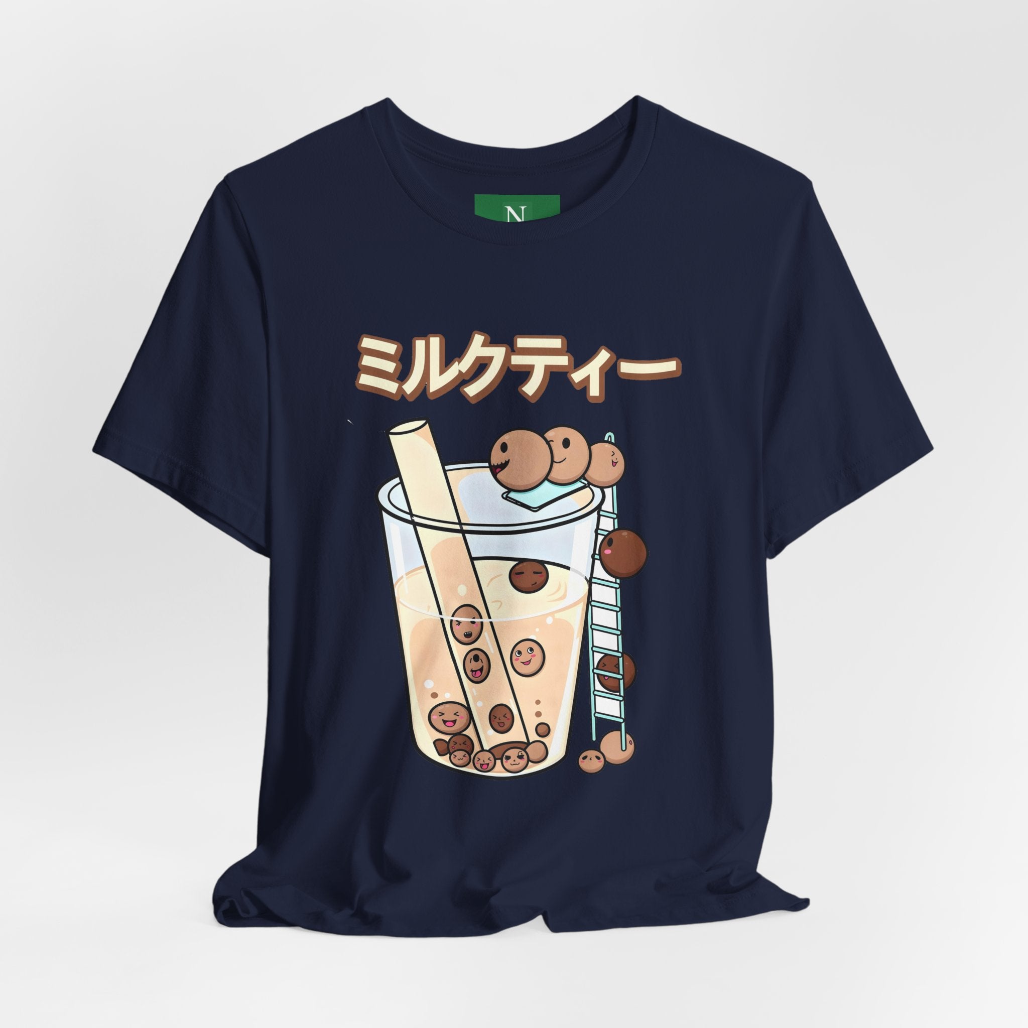 Boba Milk Tea T‑Shirt – ミルクティー Bubble Tea Graphic Tee