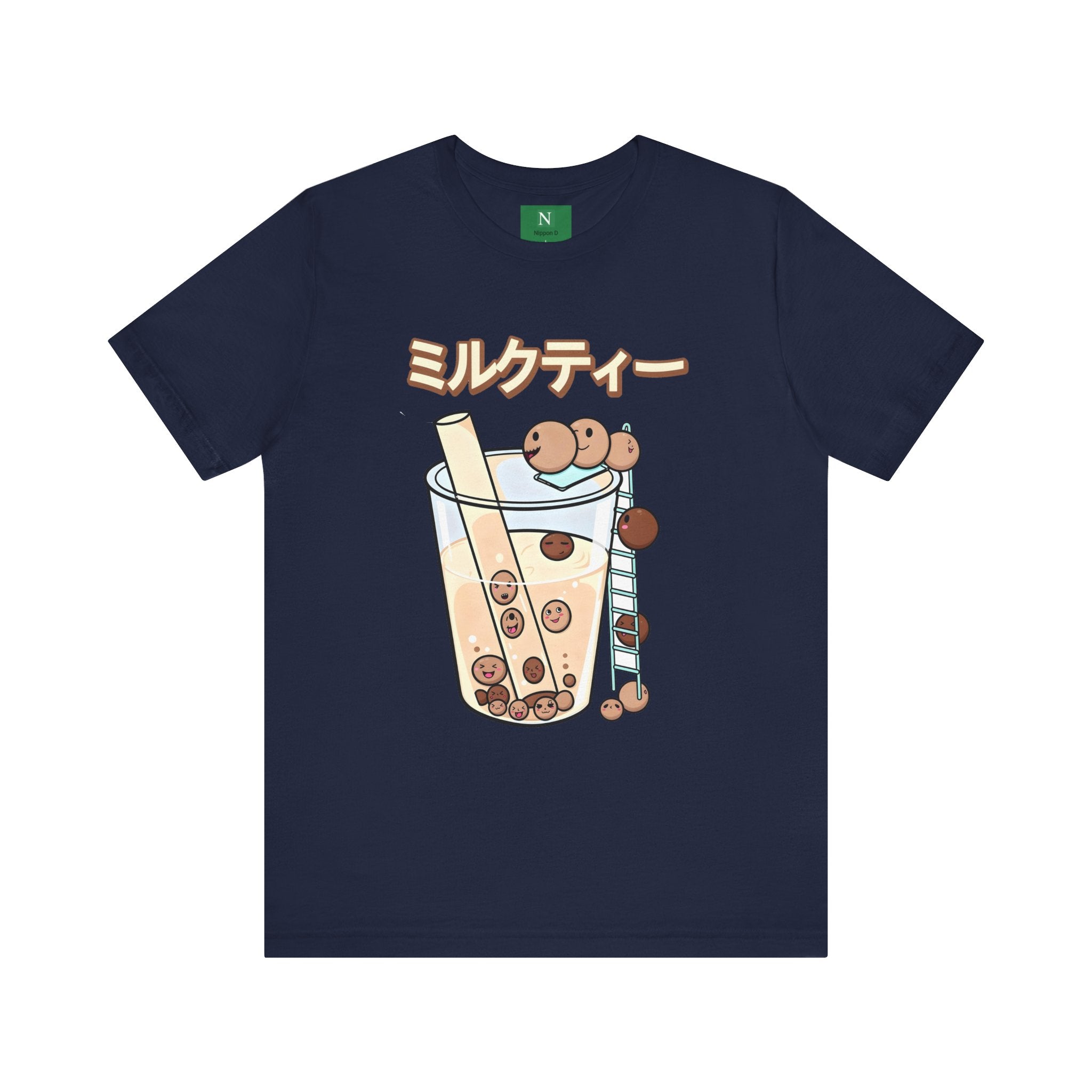 Boba Milk Tea T‑Shirt – ミルクティー Bubble Tea Graphic Tee