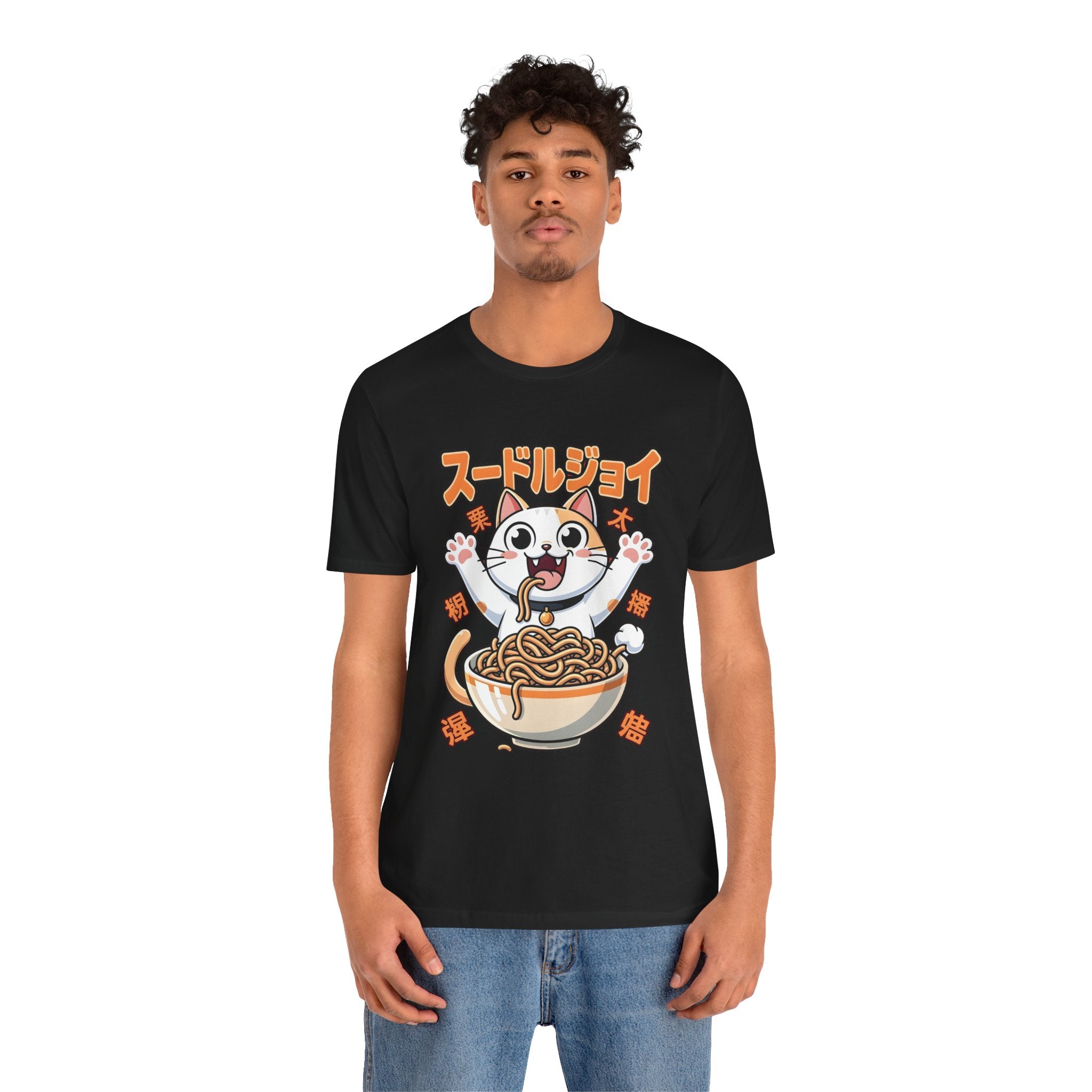 Ramen Cat Tee — Cute Japanese Noodle Graphic T-Shirt