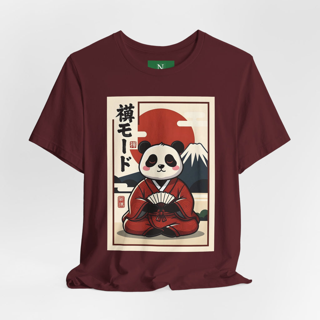 Panda Samurai Tee — Cute Japanese Ukiyo-e Style Graphic T-Shirt