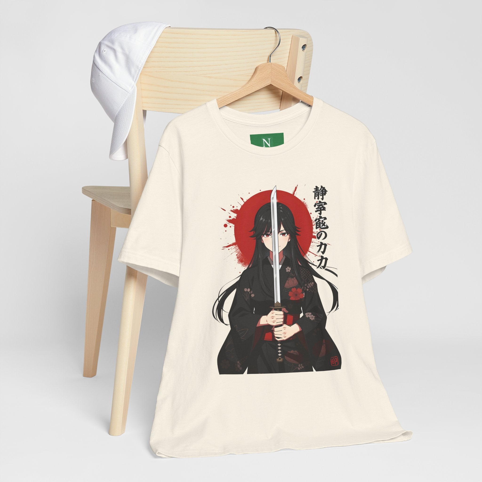 Samurai Girl Sword Tee — Japanese Anime Katana T-Shirt