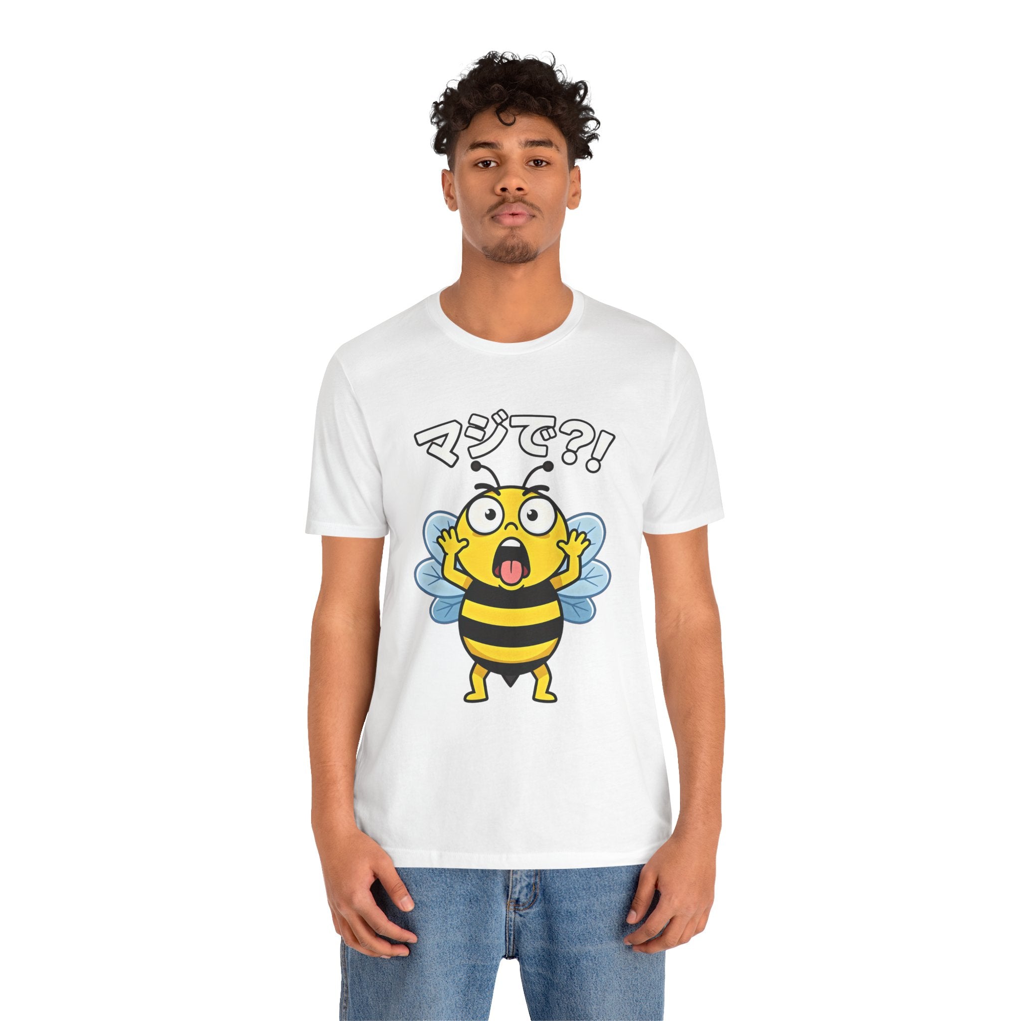 Surprised Bee Tee – マジで?! Cute Japanese Cartoon Graphic T-Shirt