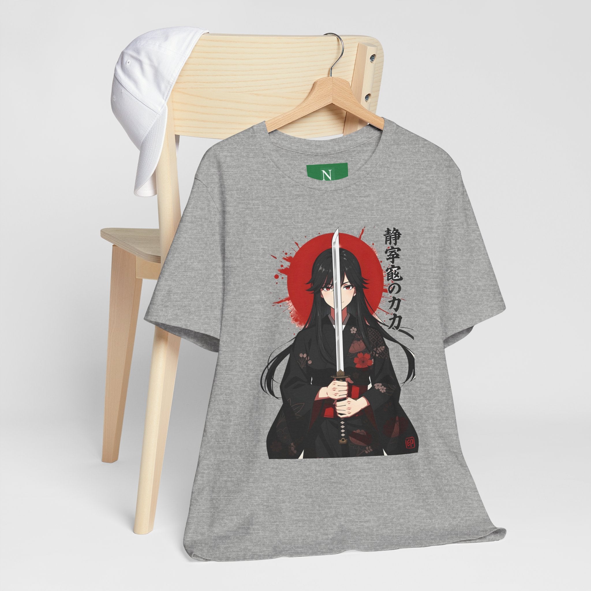 Samurai Girl Sword Tee — Japanese Anime Katana T-Shirt