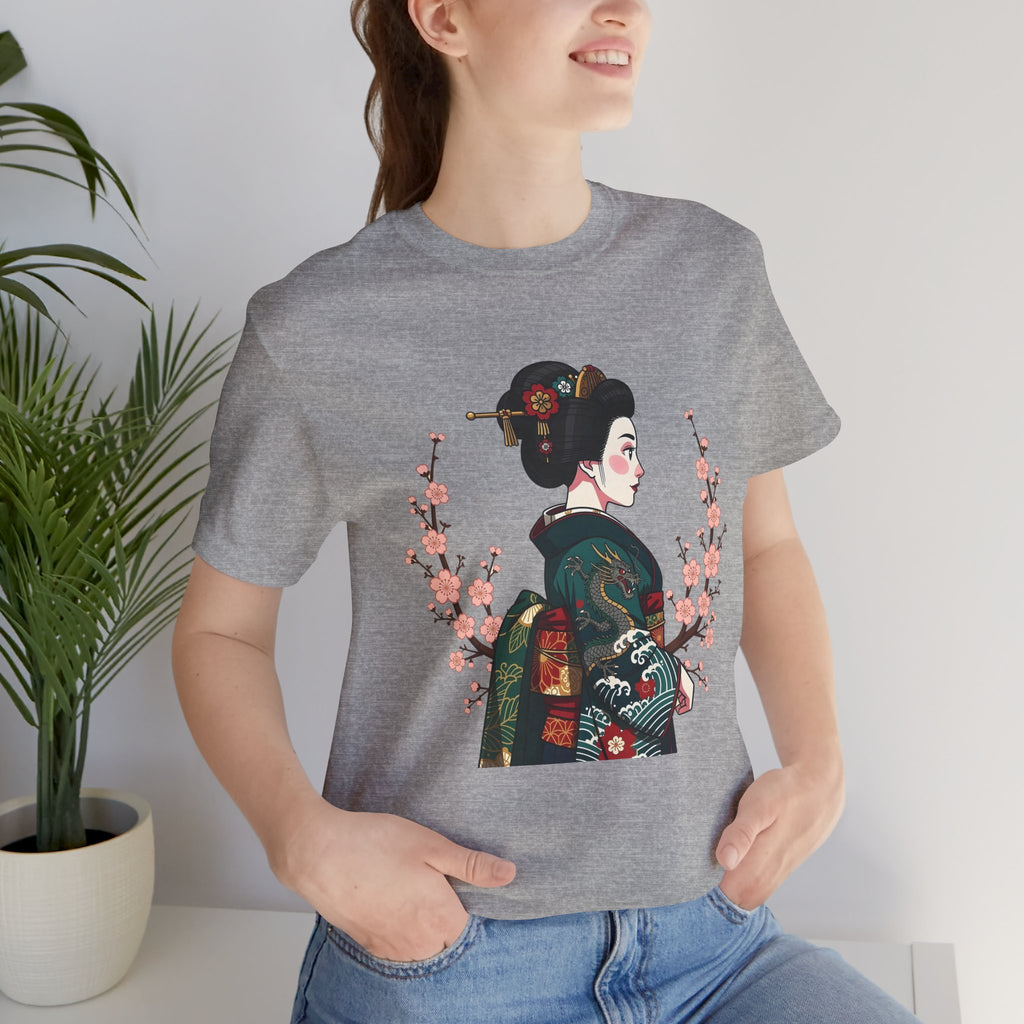Geisha Blossom T‑Shirt — Vintage Japanese Art Tee