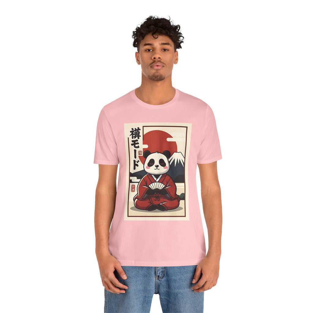 Panda Samurai Tee — Cute Japanese Ukiyo-e Style Graphic T-Shirt