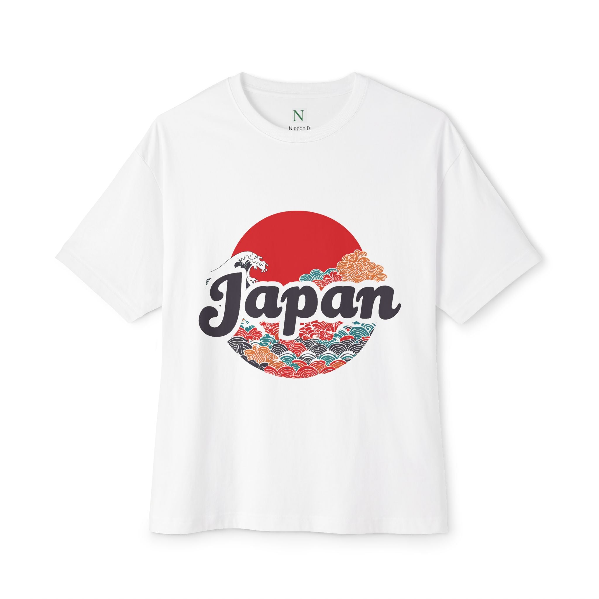 Copy of Japanese Wave Art Unisex Oversized Boxy Tee, Casual Streetwear, Vintage Graphic Tee, Summer Outfit, Gift for Art Lovers