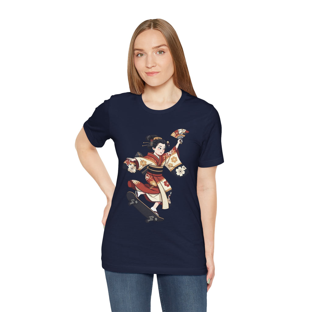 Skateboarding Geisha T-Shirt