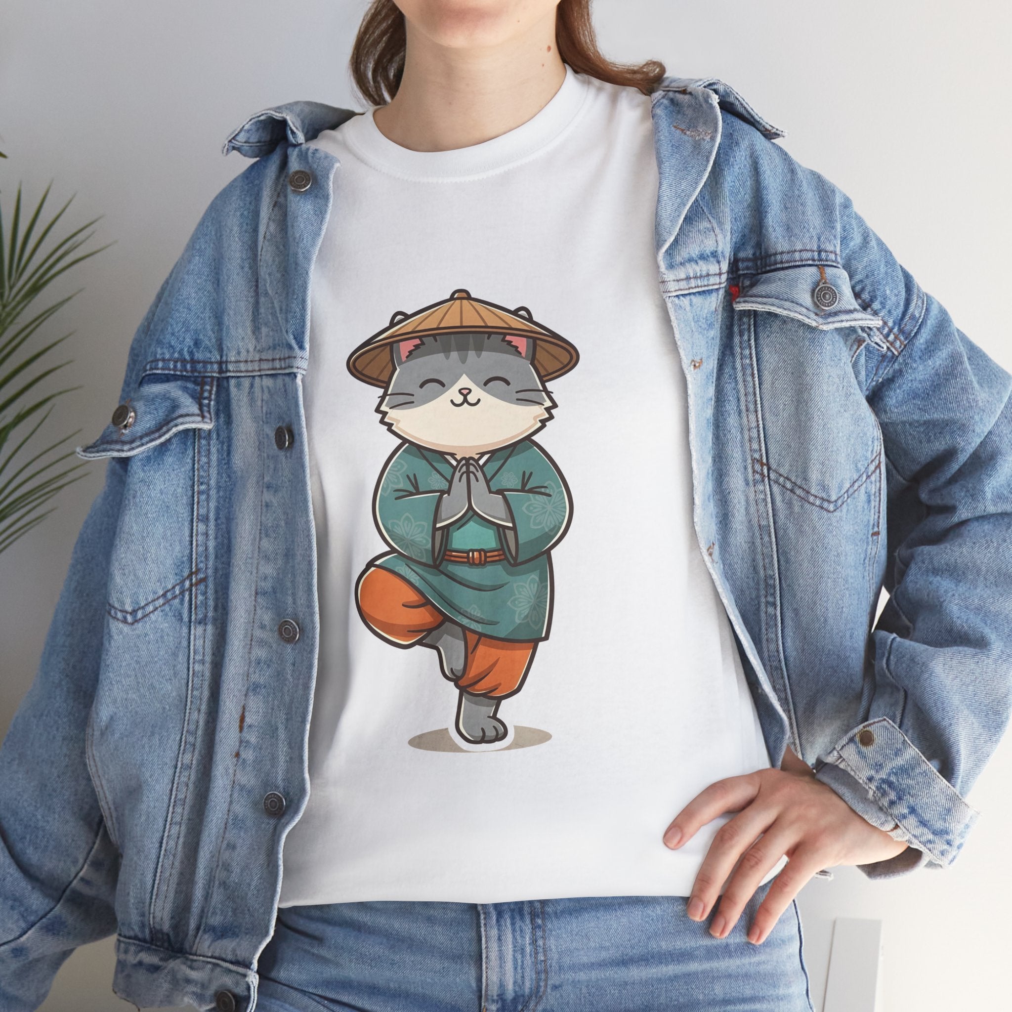 Meditating Cat Tee — Cute Zen Cat Yoga T-Shirt