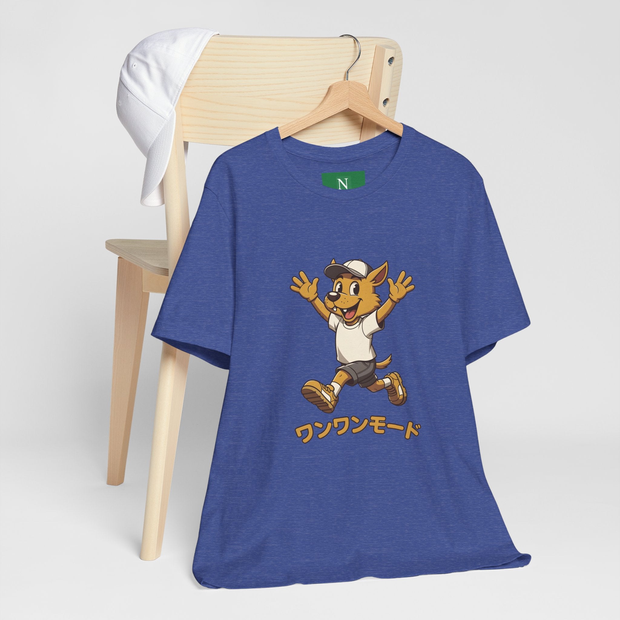 Happy Corgi Character Tee — ワンワンモード (Dog Mode) Cute Cartoon Shirt