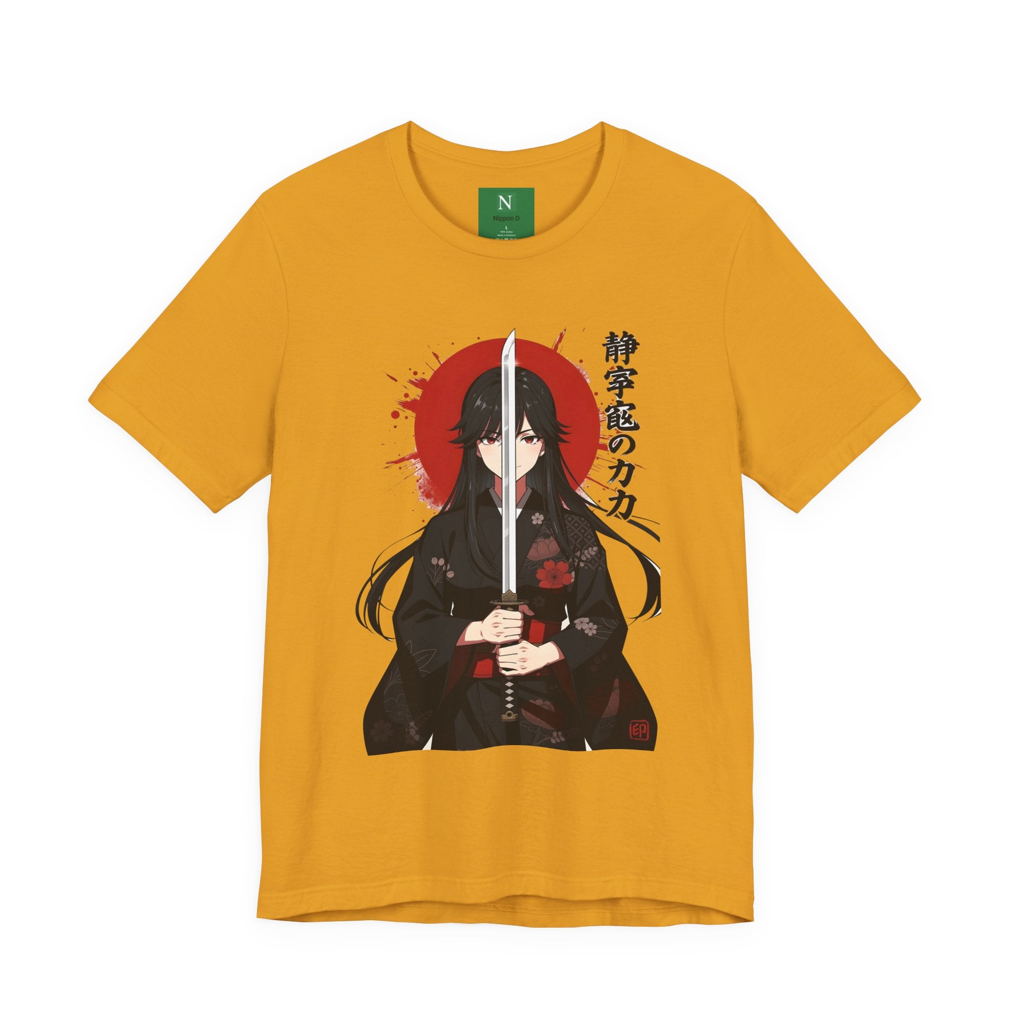 Samurai Girl Sword Tee — Japanese Anime Katana T-Shirt