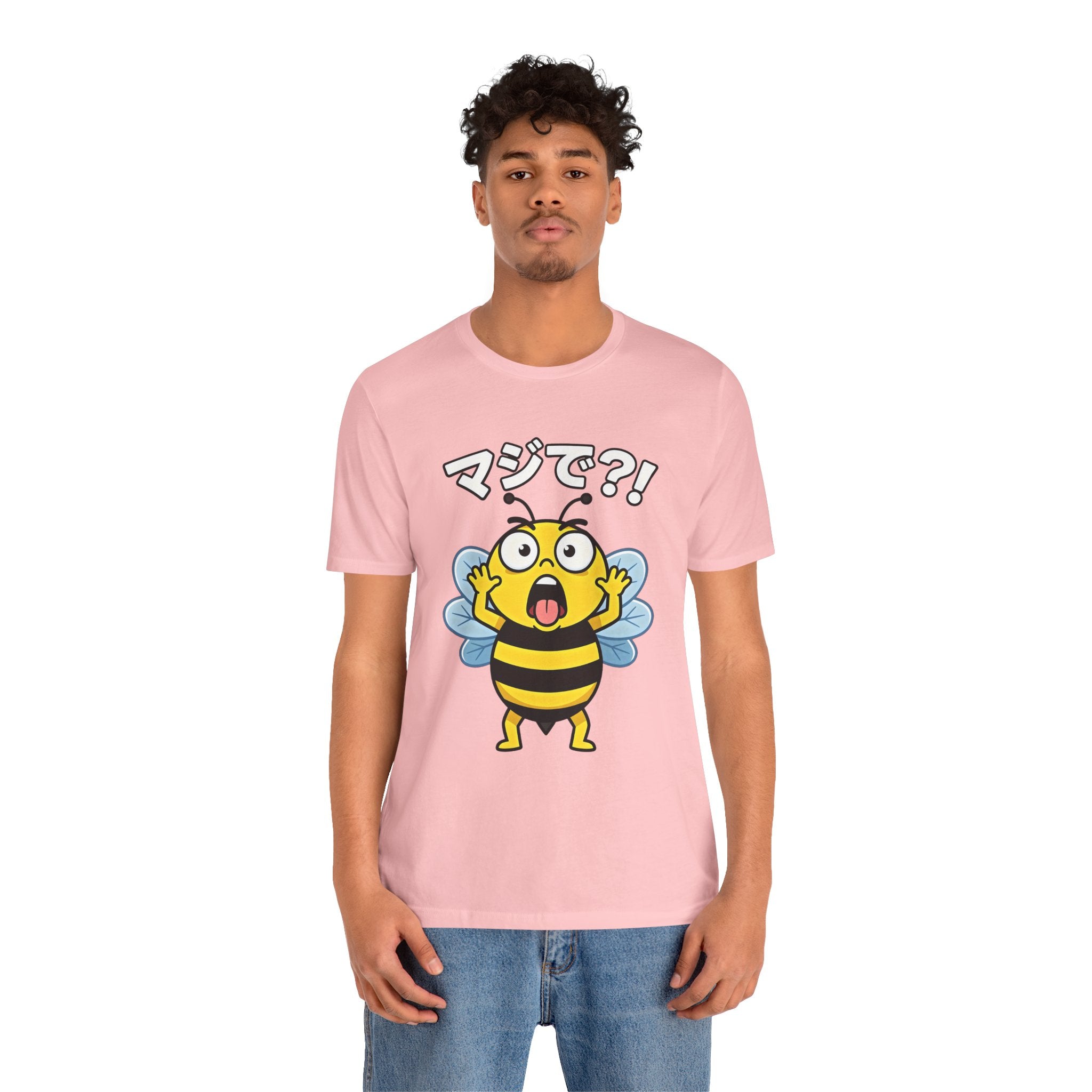 Surprised Bee Tee – マジで?! Cute Japanese Cartoon Graphic T-Shirt