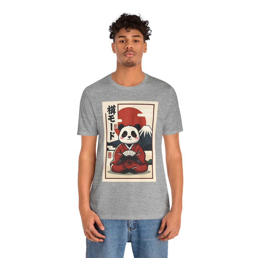 Panda Samurai Tee — Cute Japanese Ukiyo-e Style Graphic T-Shirt