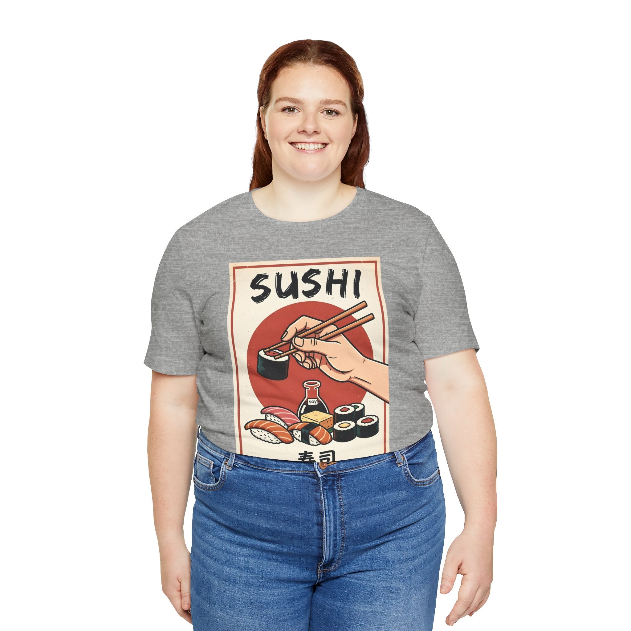 Sushi Poster Graphic Tee — Retro Japanese Sushi Shirt