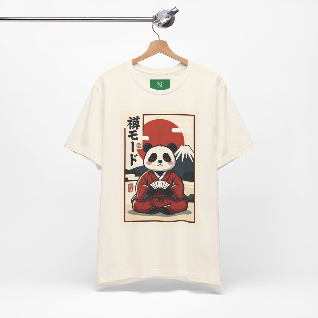 Panda Samurai Tee — Cute Japanese Ukiyo-e Style Graphic T-Shirt