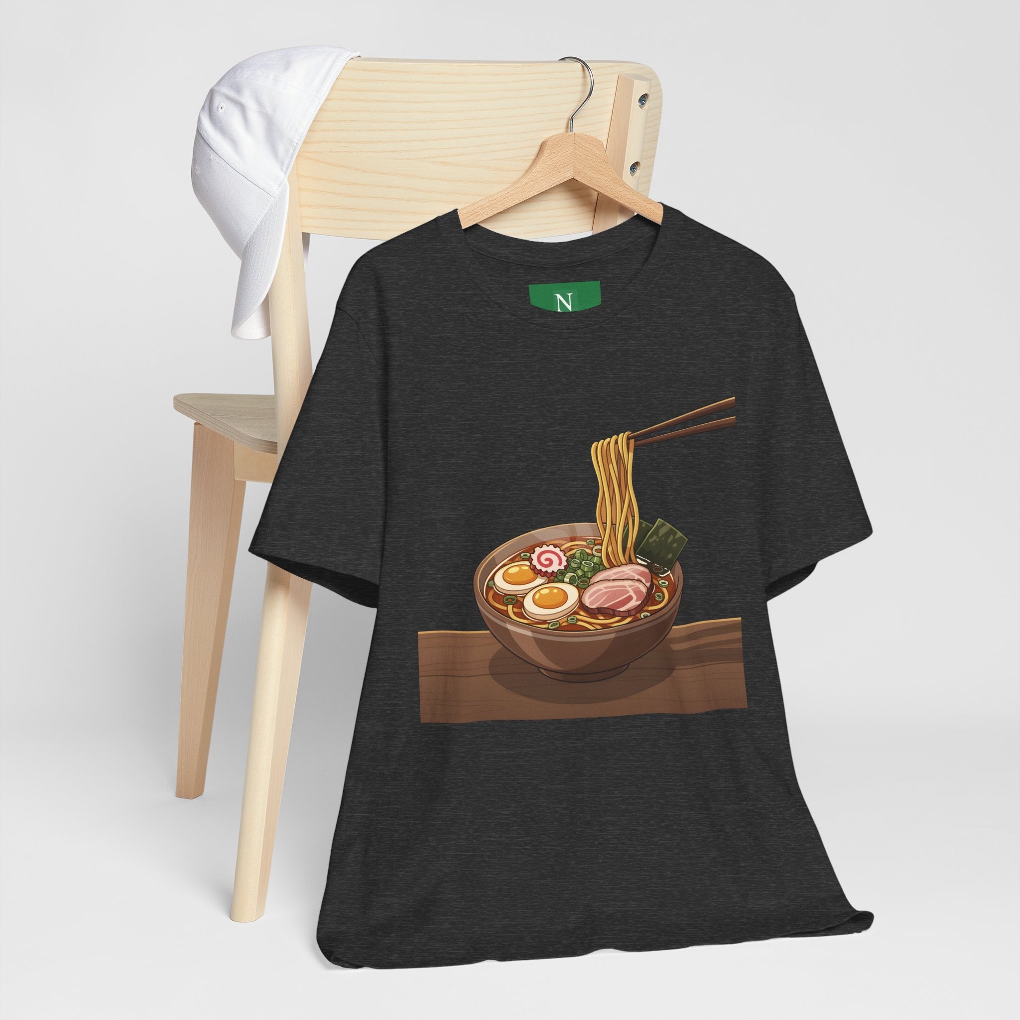 Ramen Bowl Graphic Tee – Chopsticks & Noodles Japanese Food T-Shirt