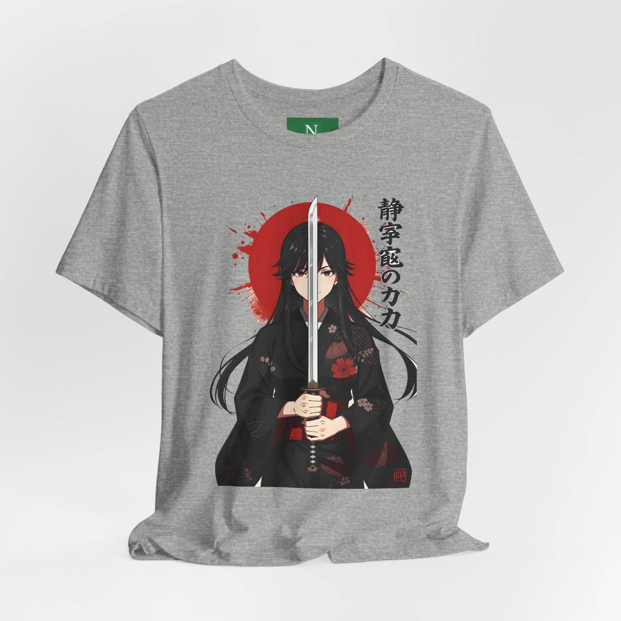Samurai Girl Sword Tee — Japanese Anime Katana T-Shirt