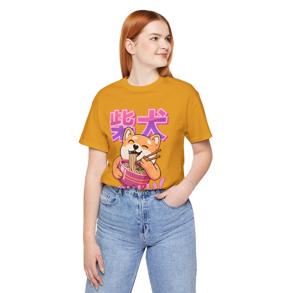 Shiba Inu Ramen Tee — おいしい! Cute Japanese Dog Noodle T-Shirt