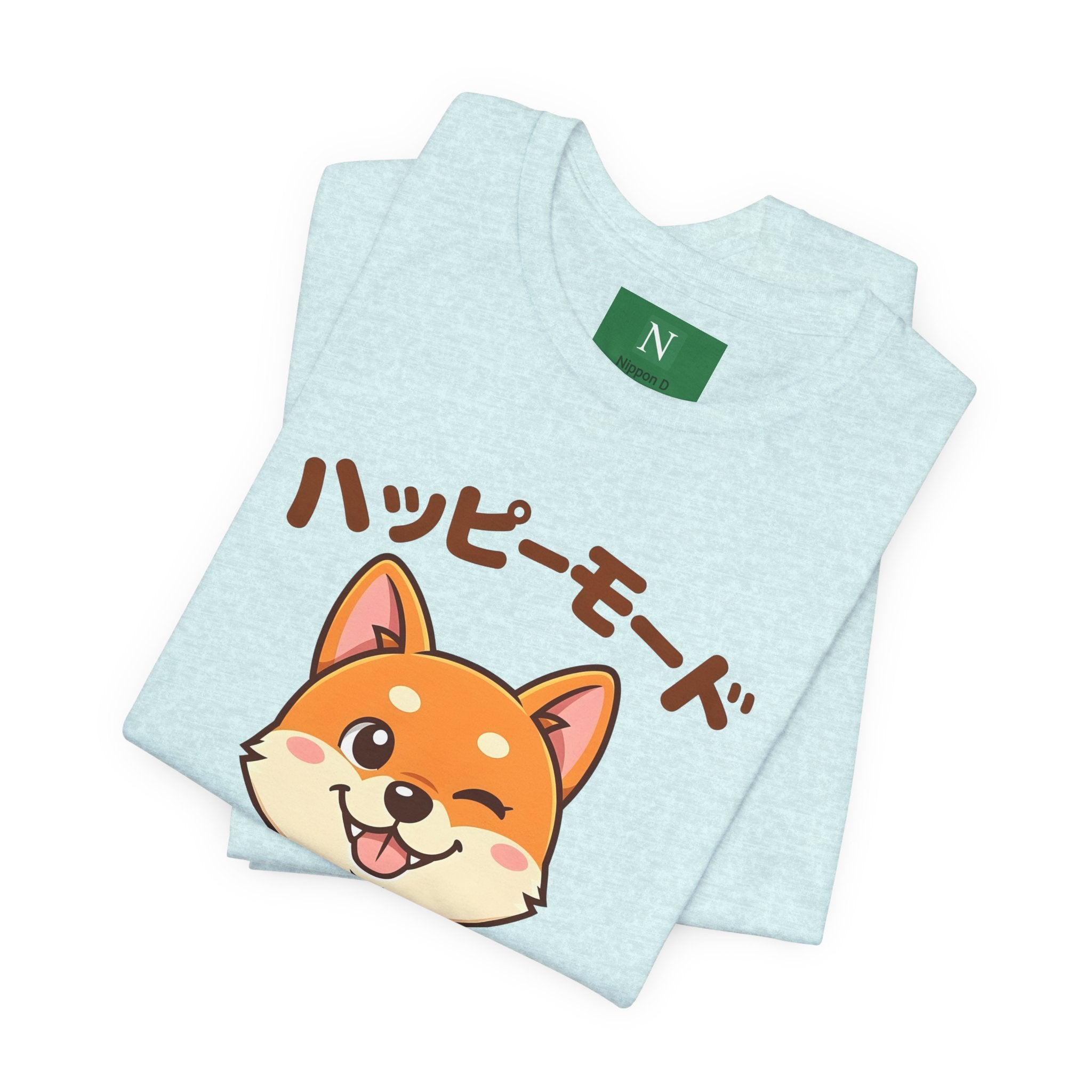 Happy Mode Shiba Inu T‑Shirt — Cute Japanese Kawaii Dog Tee