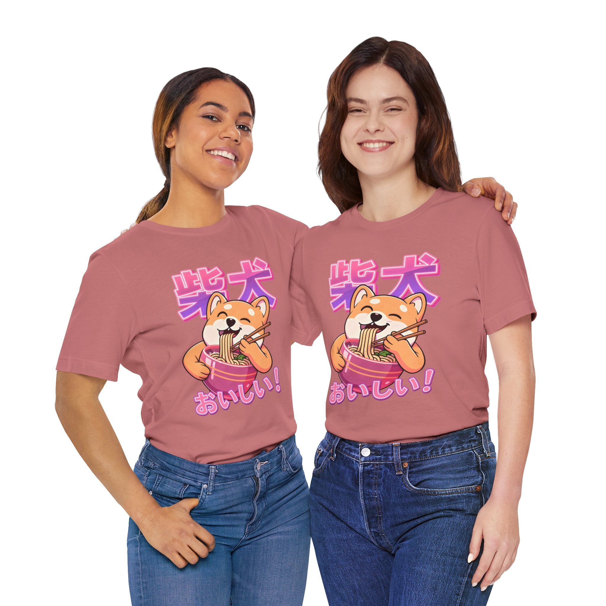 Shiba Inu Ramen Tee — おいしい! Cute Japanese Dog Noodle T-Shirt