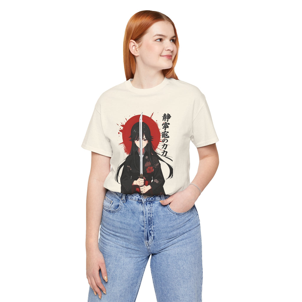 Samurai Girl Sword Tee — Japanese Anime Katana T-Shirt