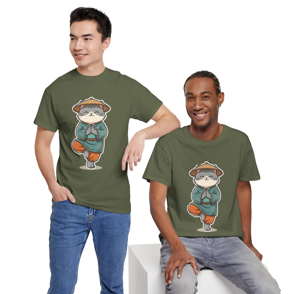 Meditating Cat Tee — Cute Zen Cat Yoga T-Shirt