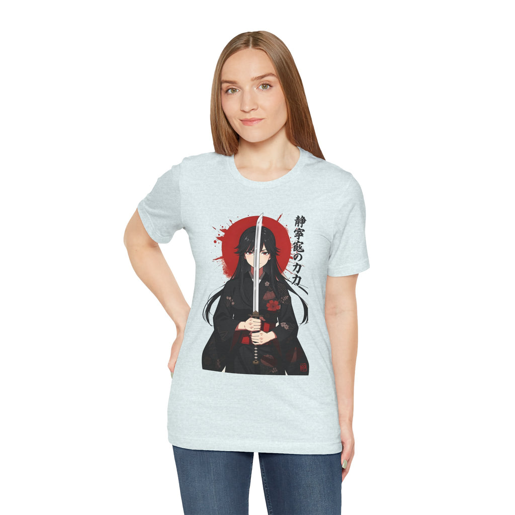 Samurai Girl Sword Tee — Japanese Anime Katana T-Shirt