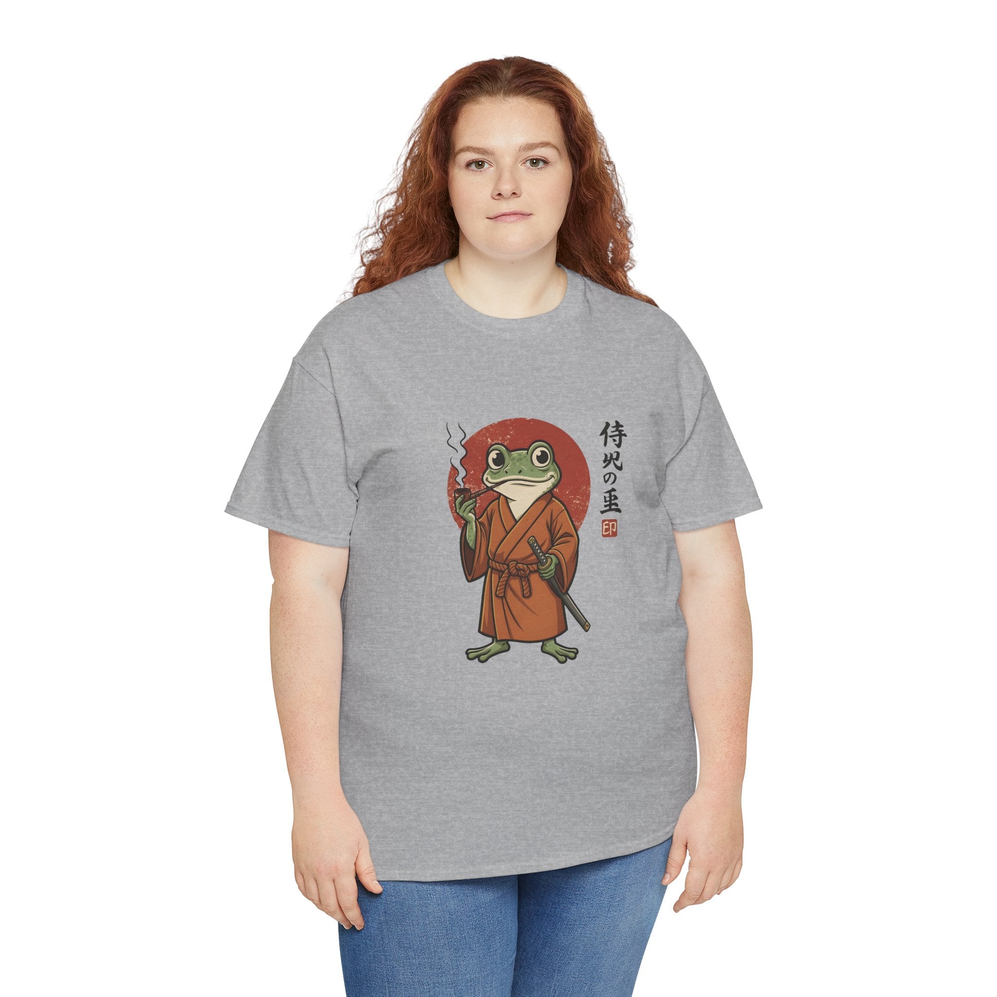 Samurai Frog T‑Shirt — Japanese Style Frog Warrior Tee