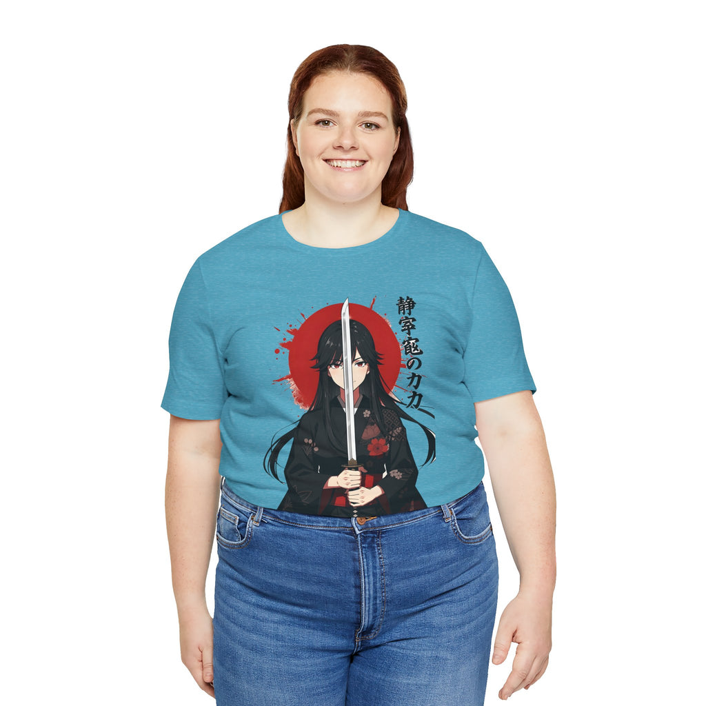 Samurai Girl Sword Tee — Japanese Anime Katana T-Shirt