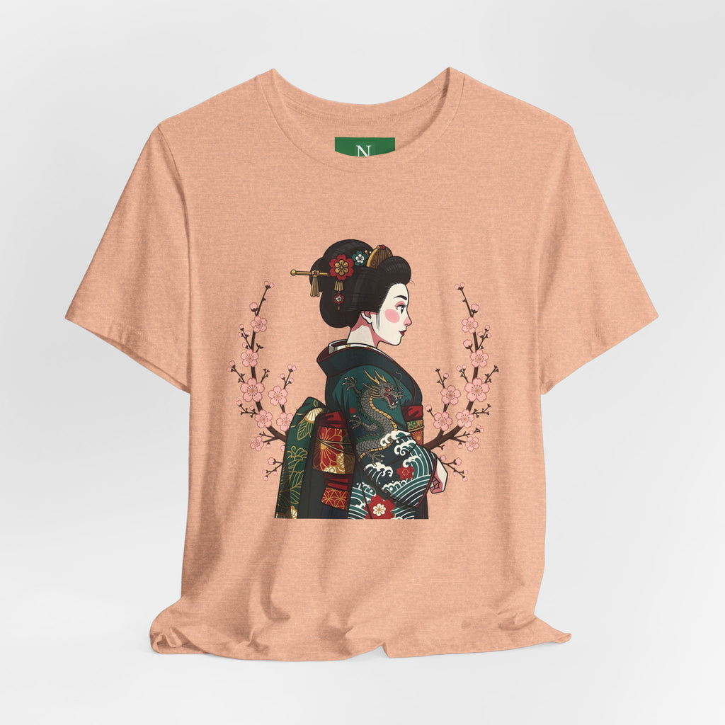 Geisha Blossom T‑Shirt — Vintage Japanese Art Tee