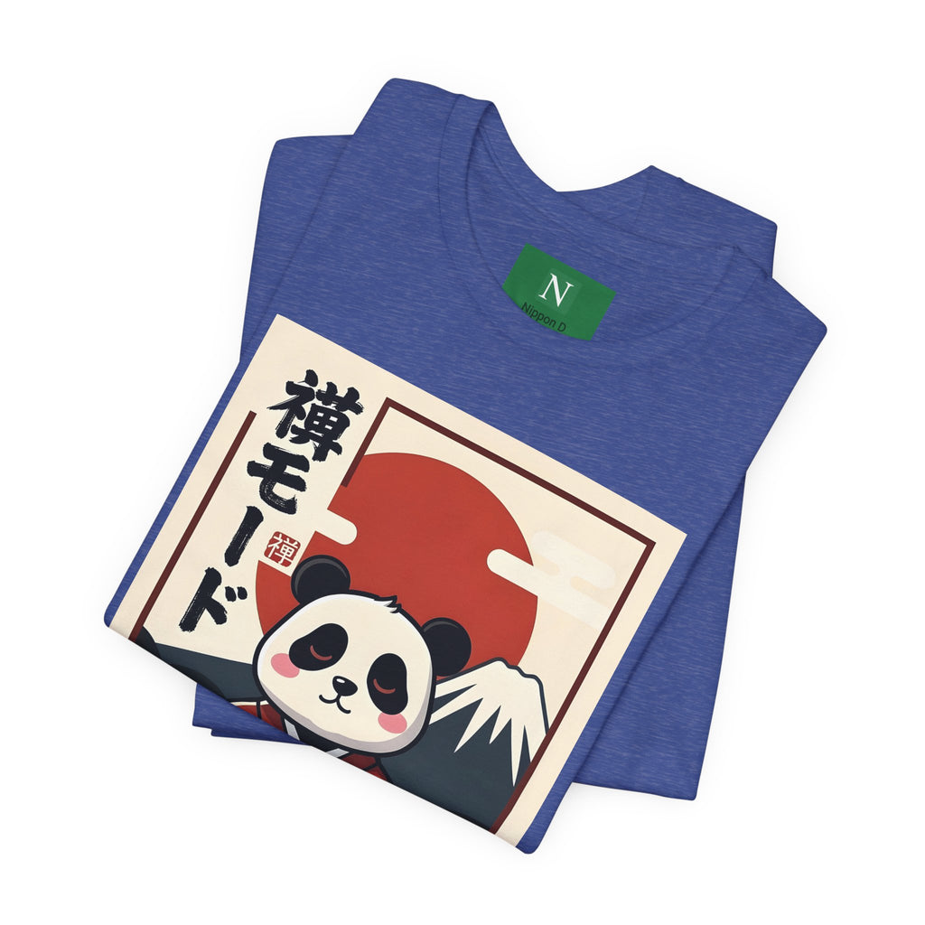 Panda Samurai Tee — Cute Japanese Ukiyo-e Style Graphic T-Shirt