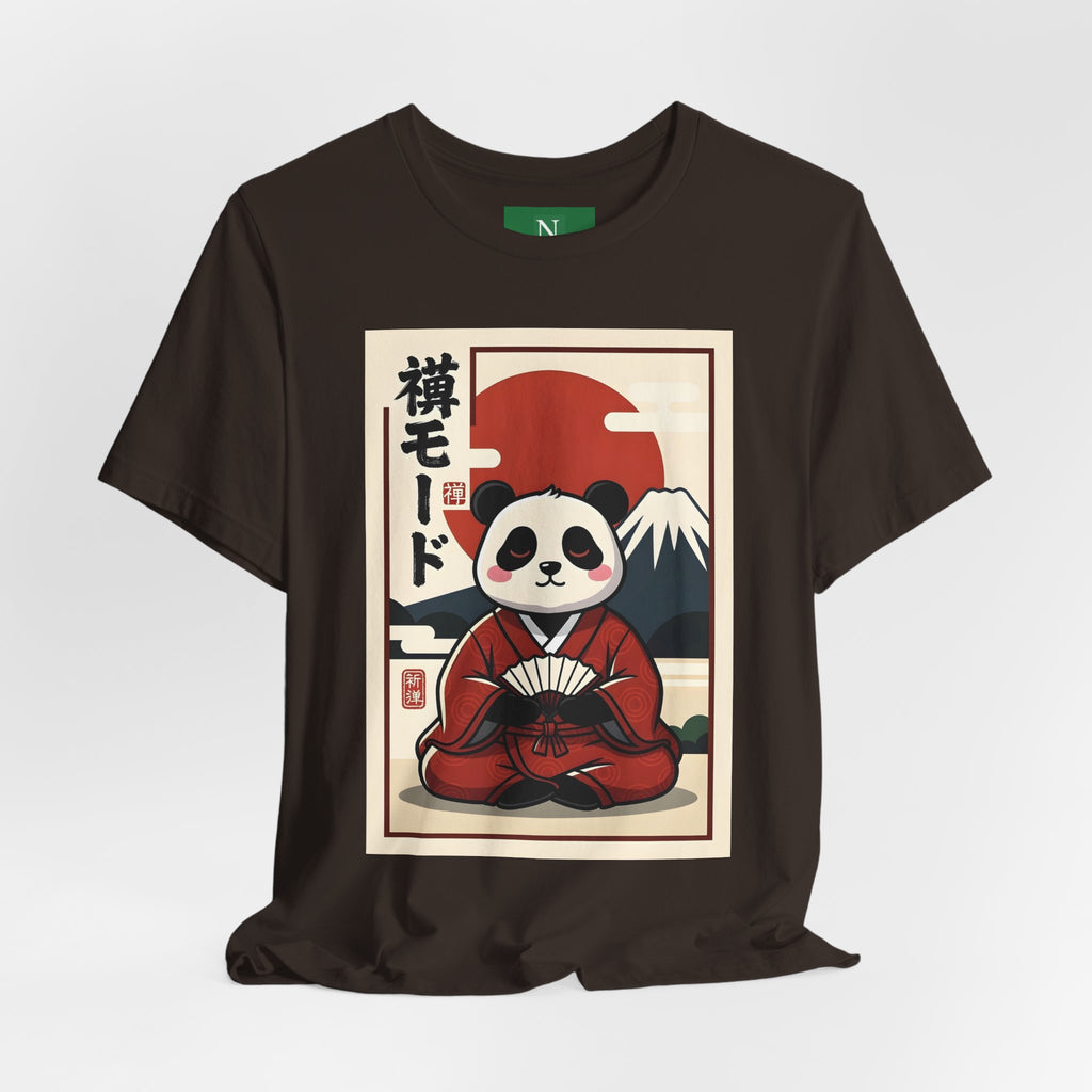 Panda Samurai Tee — Cute Japanese Ukiyo-e Style Graphic T-Shirt