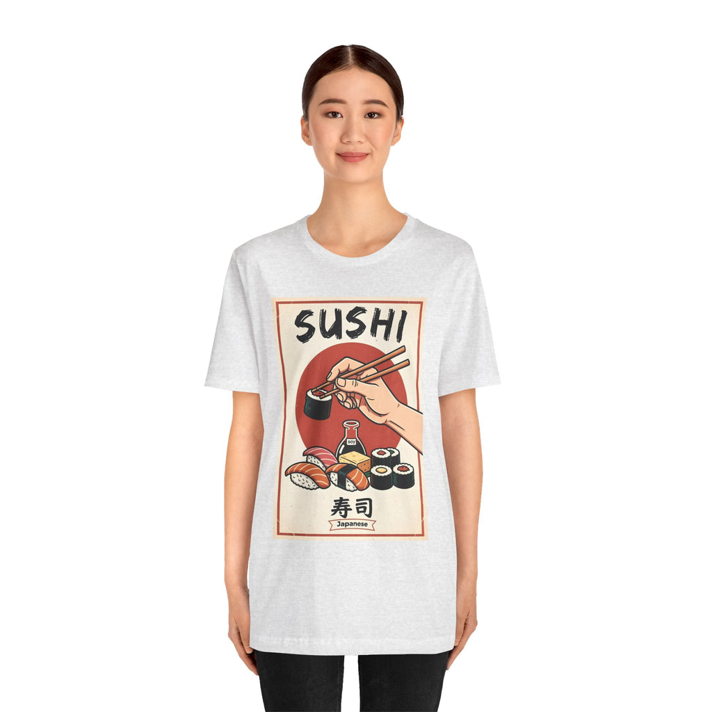 Sushi Poster Graphic Tee — Retro Japanese Sushi Shirt