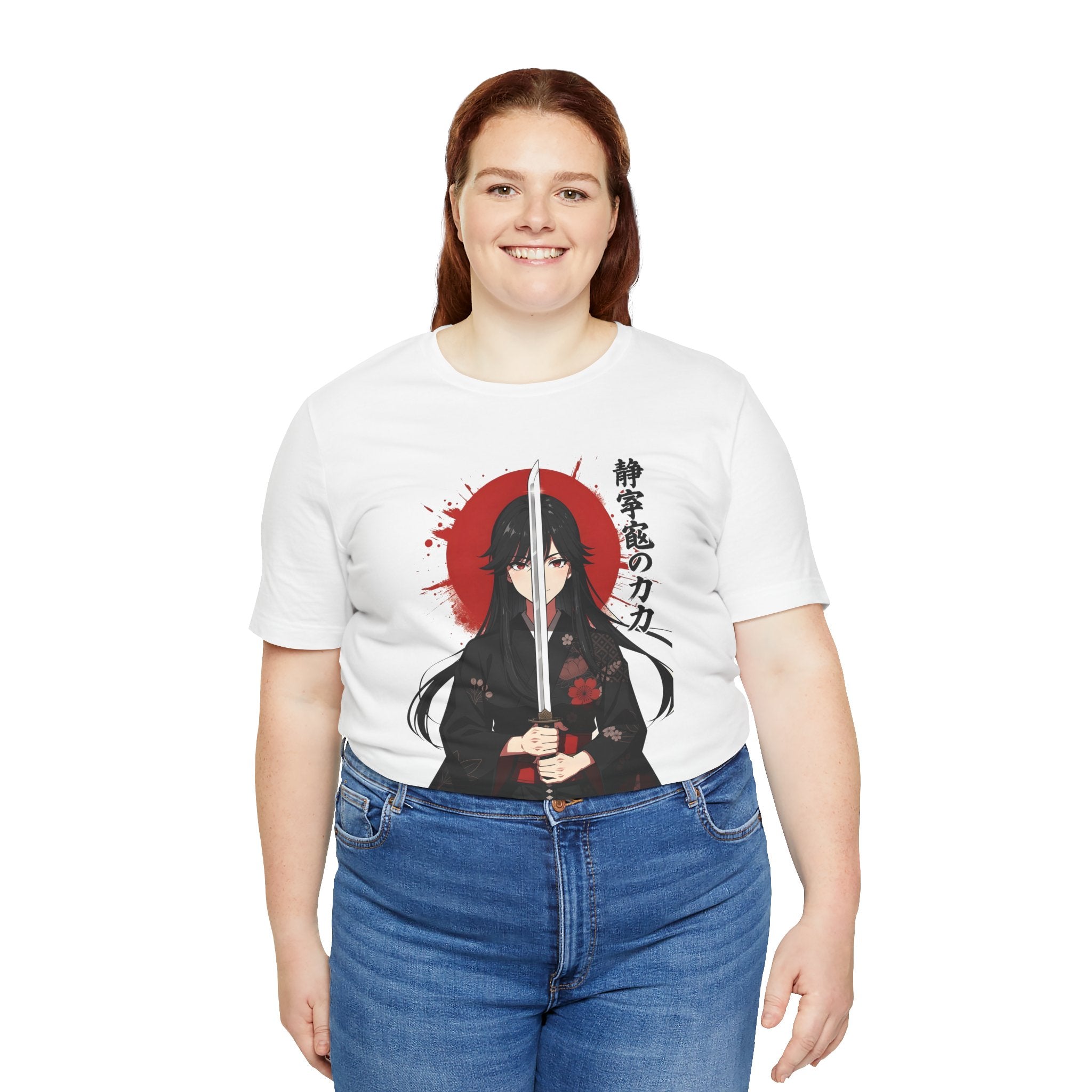Samurai Girl Sword Tee — Japanese Anime Katana T-Shirt