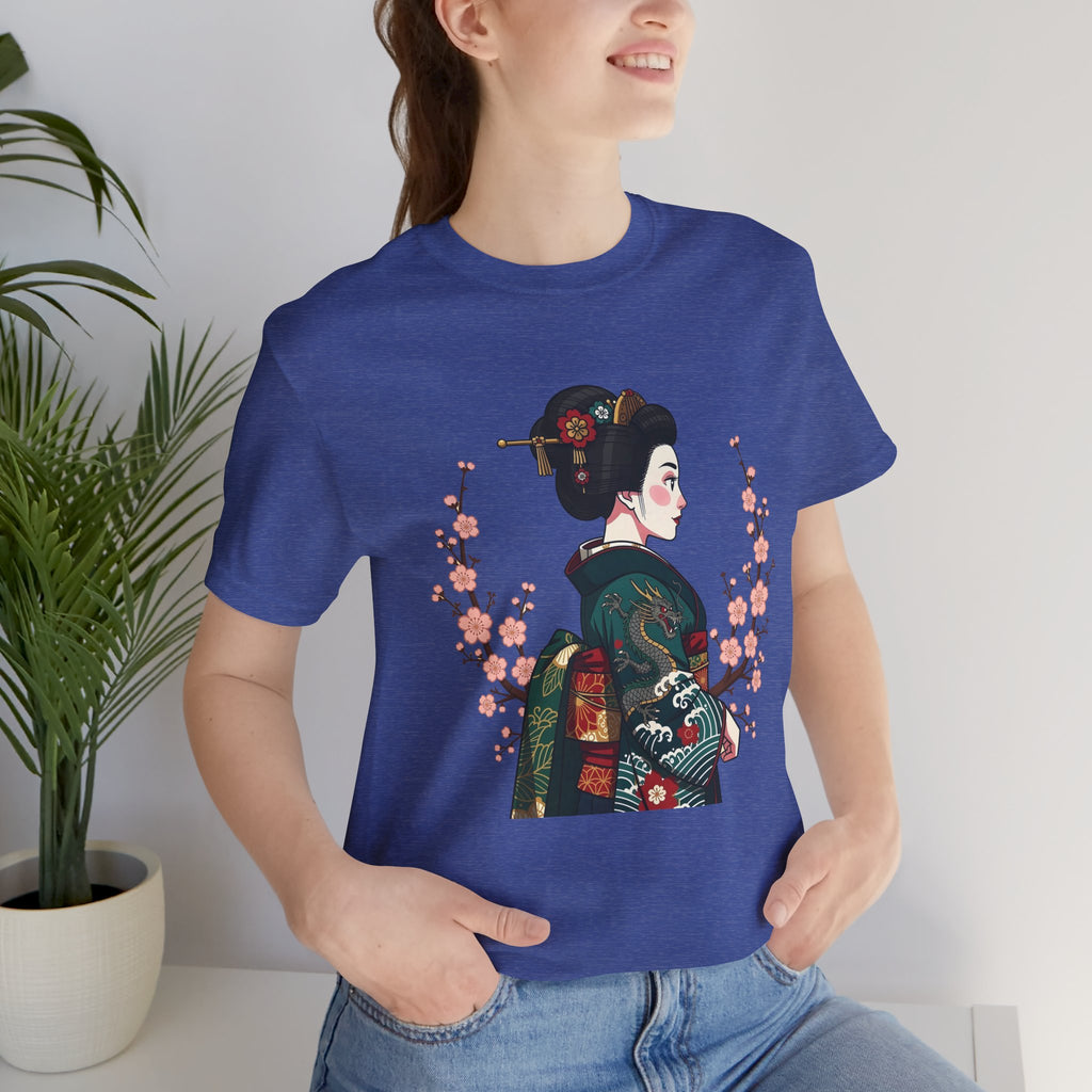 Geisha Blossom T‑Shirt — Vintage Japanese Art Tee